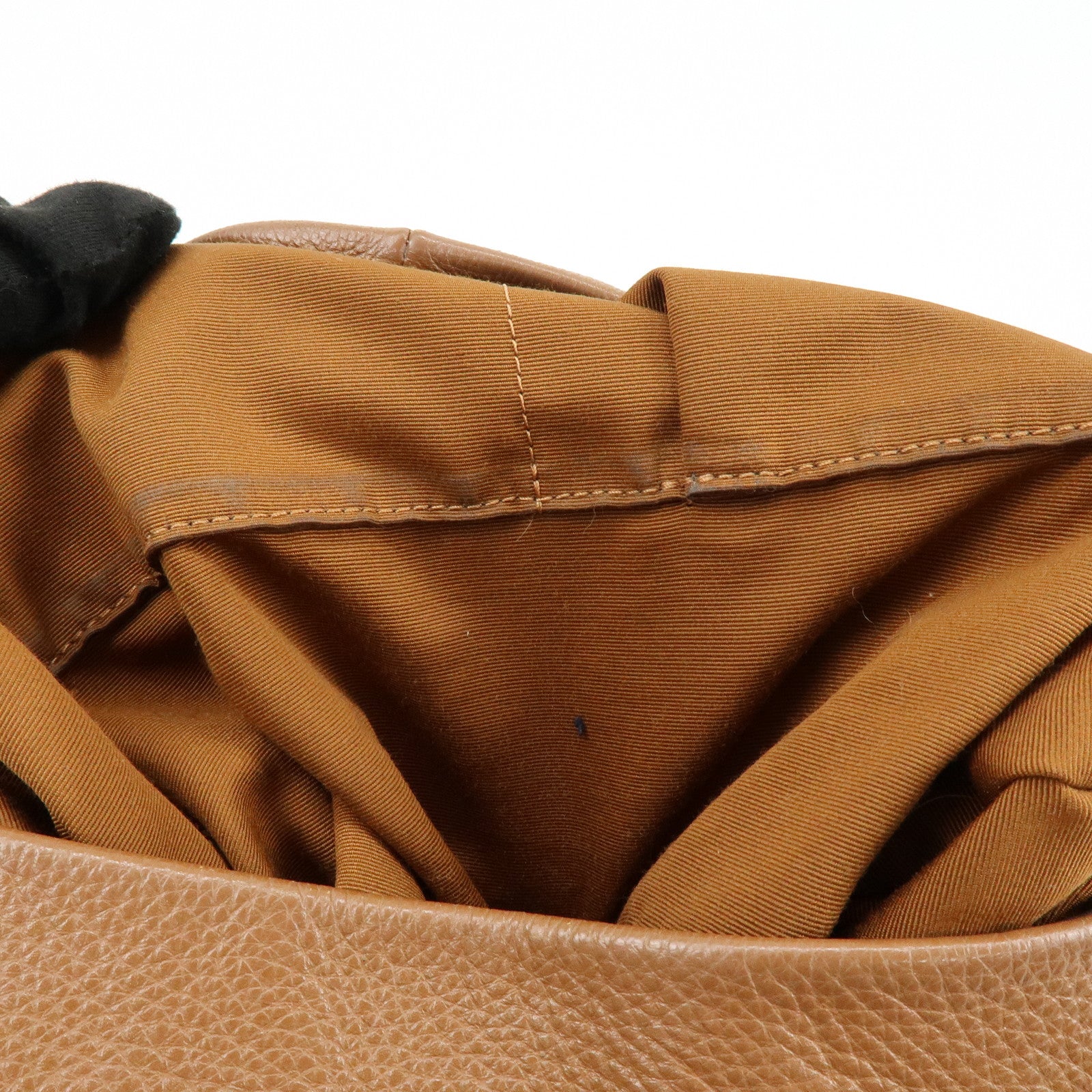 COACH Leather Shoulder Bag Hand Bag Brown