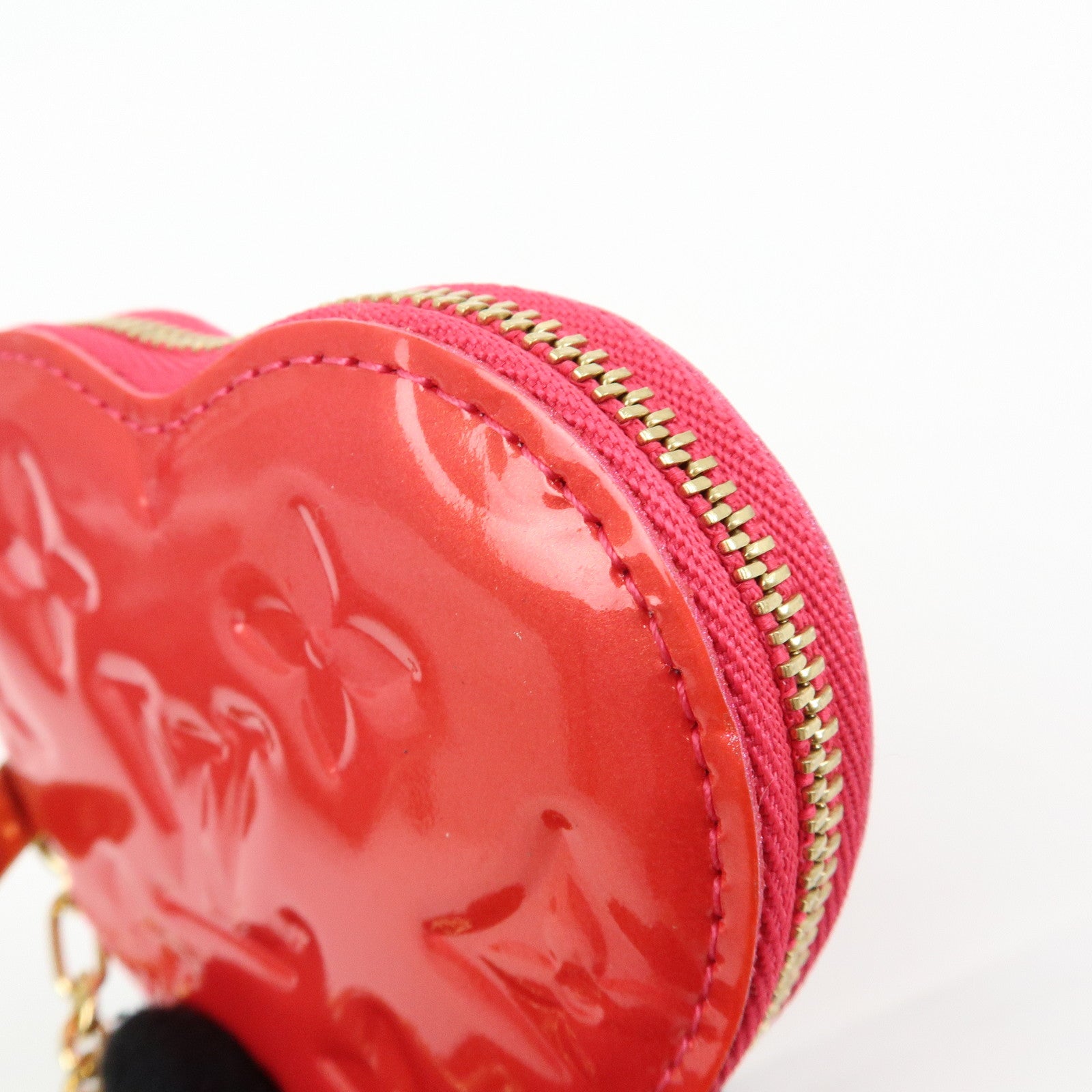 Louis Vuitton Monogram Vernis Porte Monnaie Coeur Coin Case M93657
