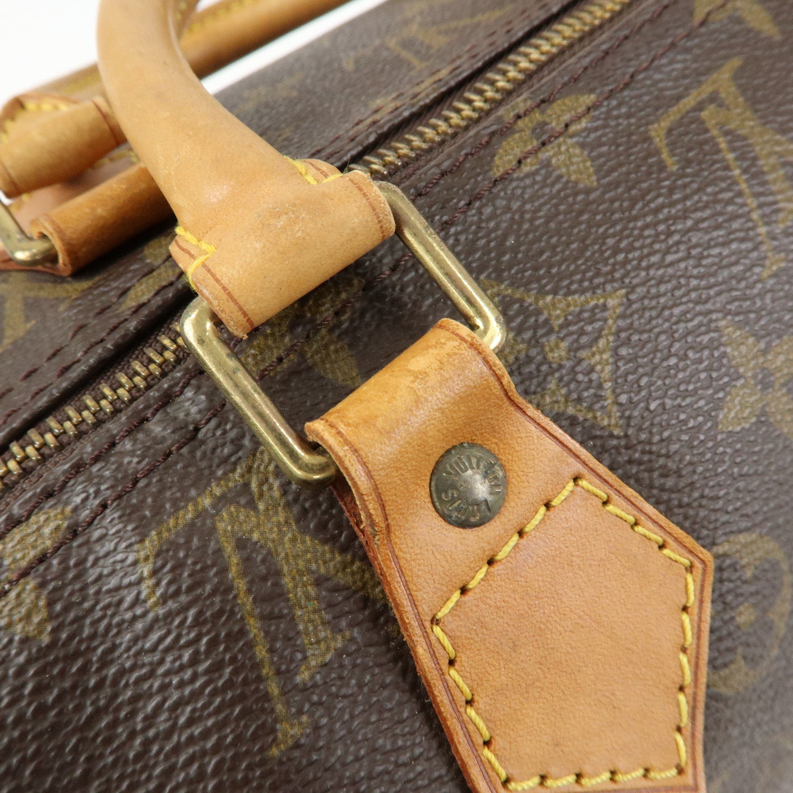 Louis Vuitton Monogram Speedy 40 Hand Bag Boston Bag Brown M41522