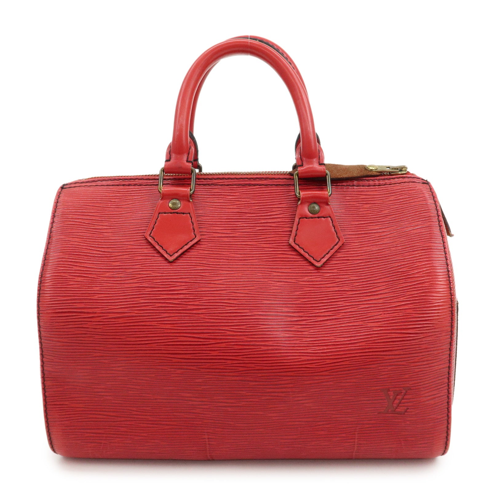 Louis Vuitton Epi Speedy 25 Hand Boston Bag Castilian Red M43017