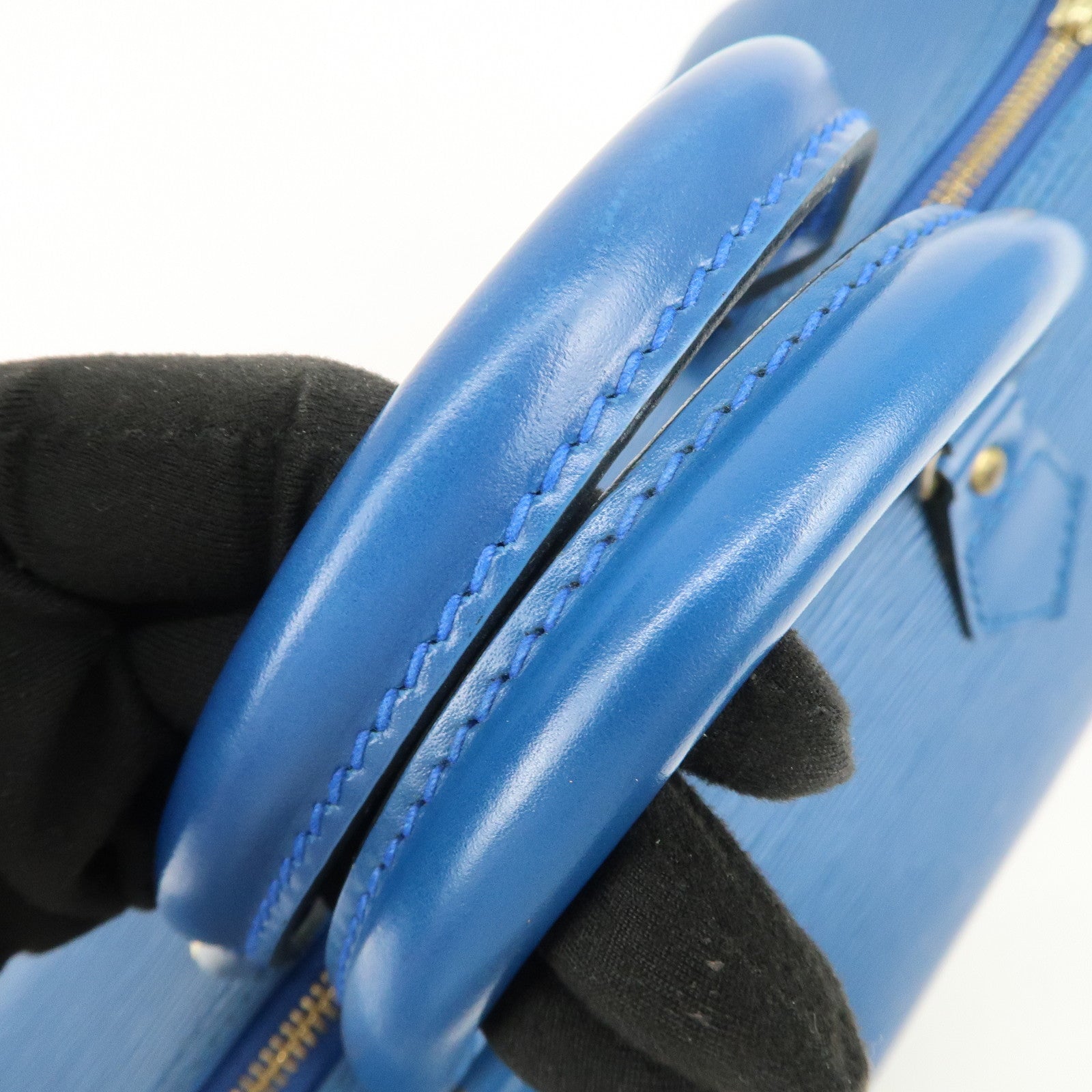Louis Vuitton Epi Speedy 30 Hand Bag Boston Bag Toledo Blue M43005
