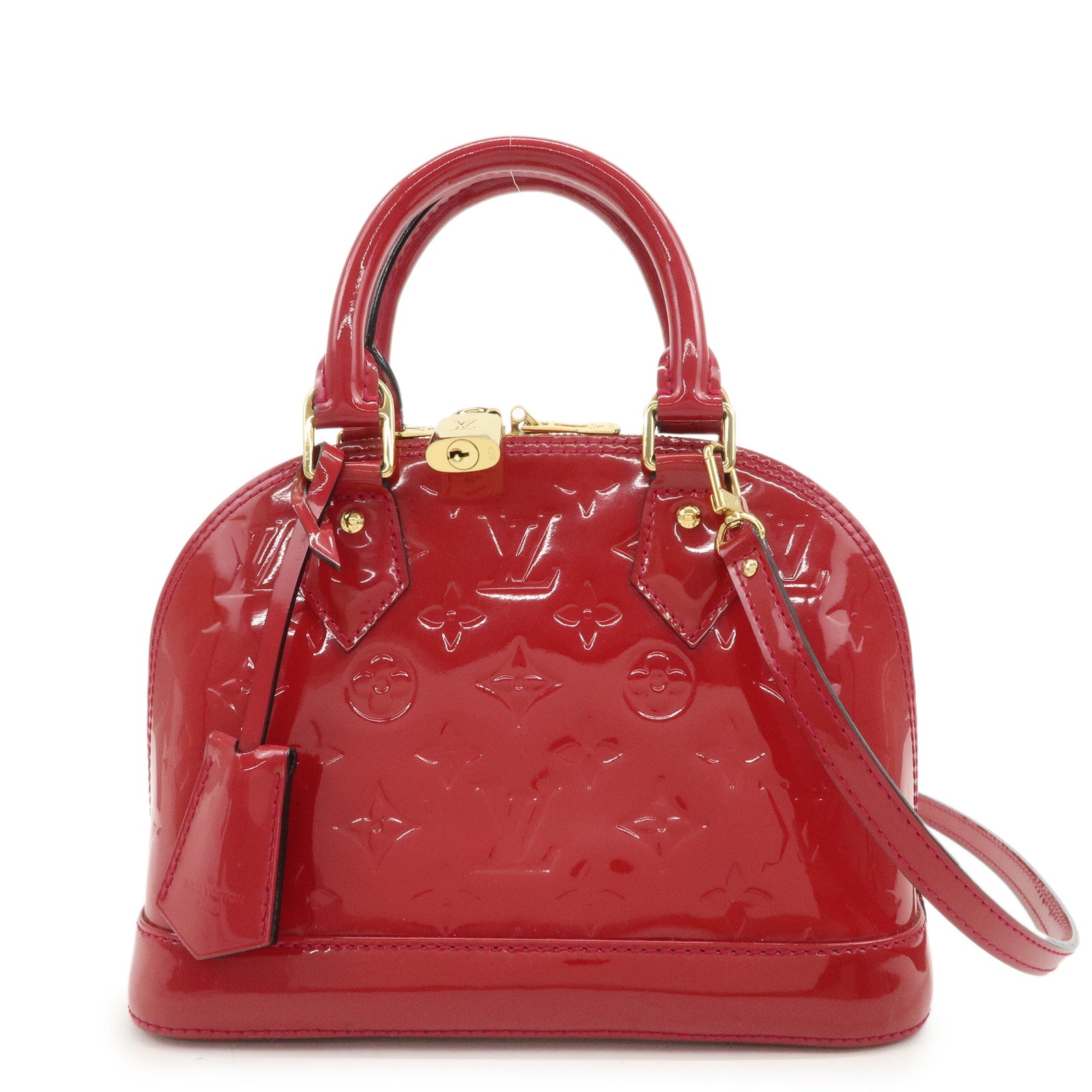 Louis Vuitton Monogram Vernis Alma BB 2Way Bag Rose Indien M91771