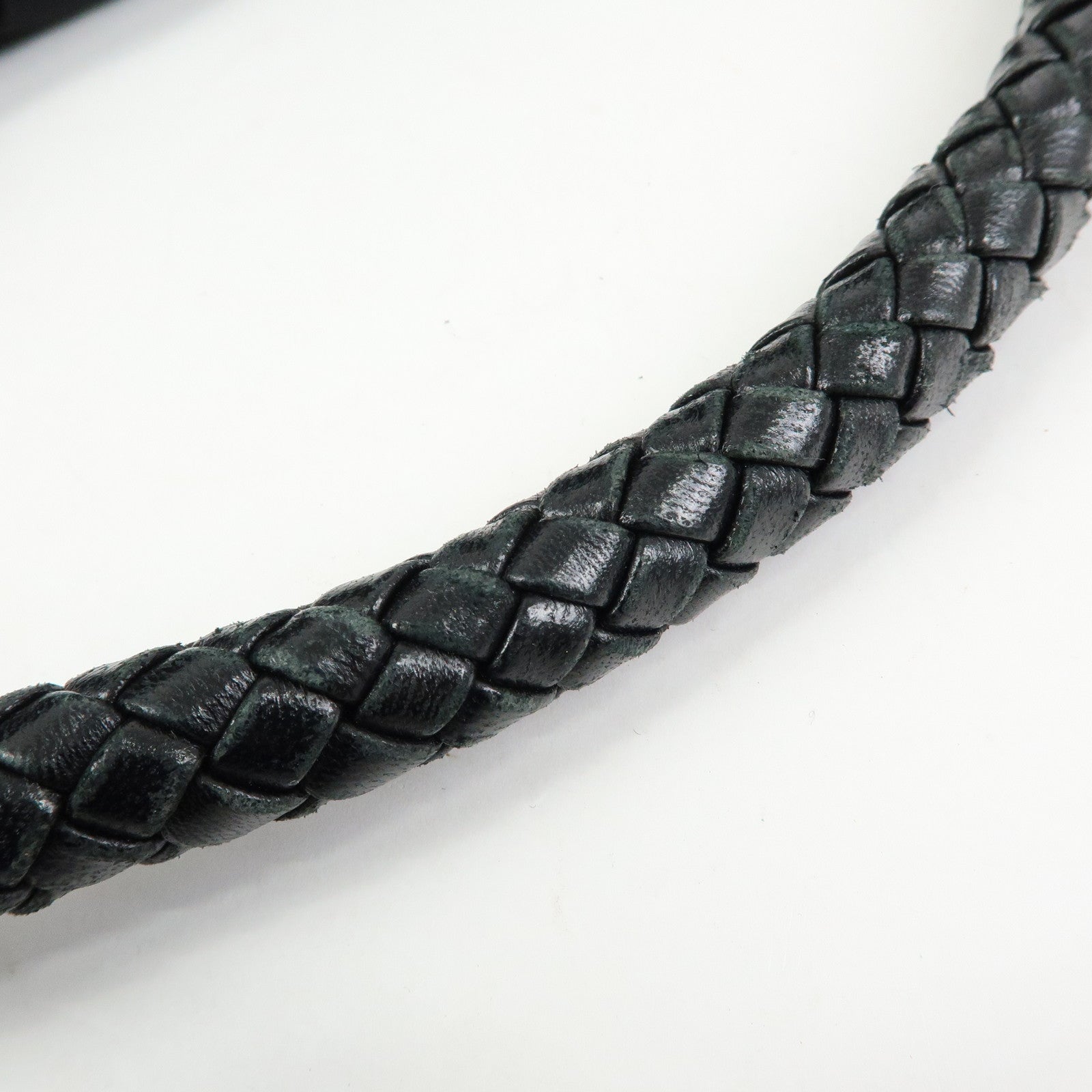 PRADA Ribbon Nylon Leather Shoulder Bag Hand Bag Black BR4237