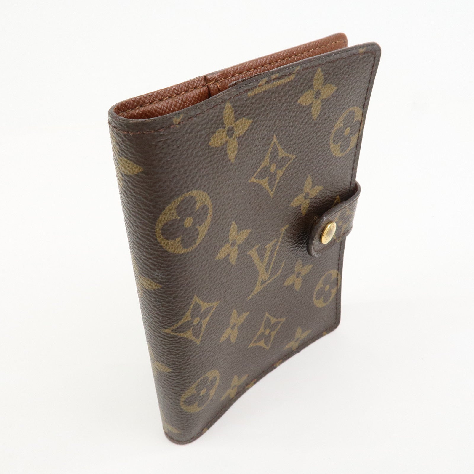 Louis Vuitton Monogram Canvas Agenda PM Planner Cover Brown R20005