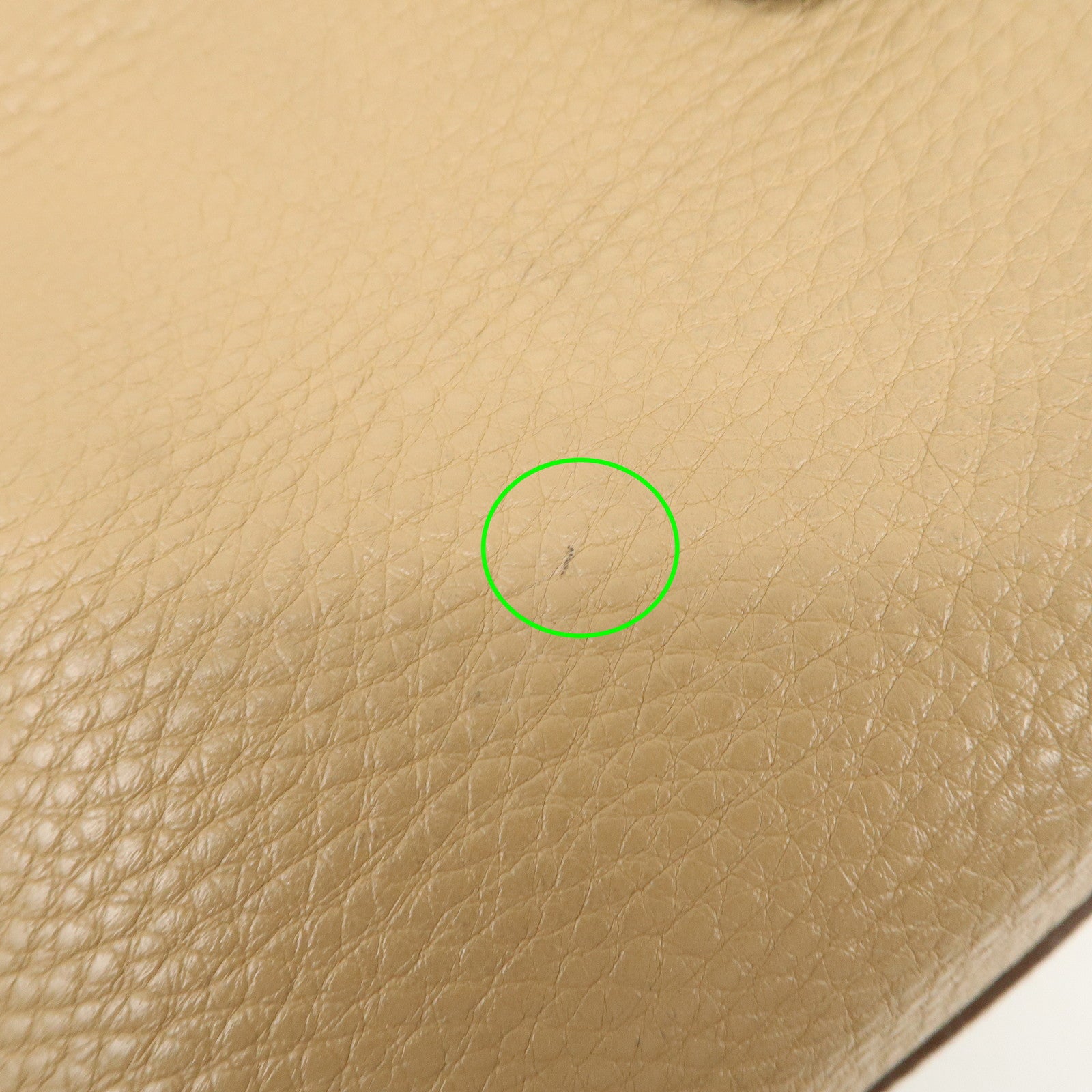 PRADA Leather Boston Bag Hand Bag Beige Gold BL8062