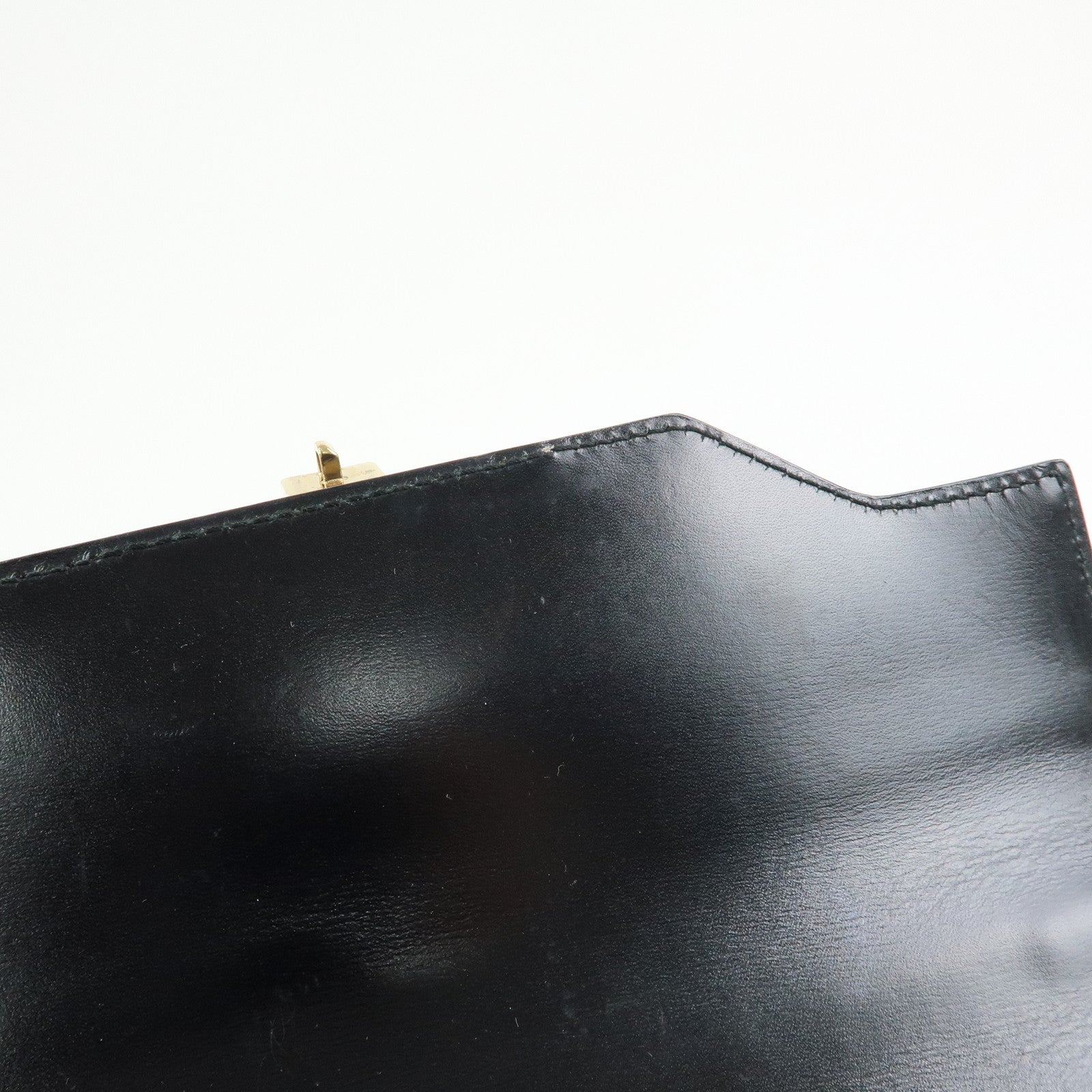 GUCCI Lady Lock Calf Leather 2Way Hand Bag Black