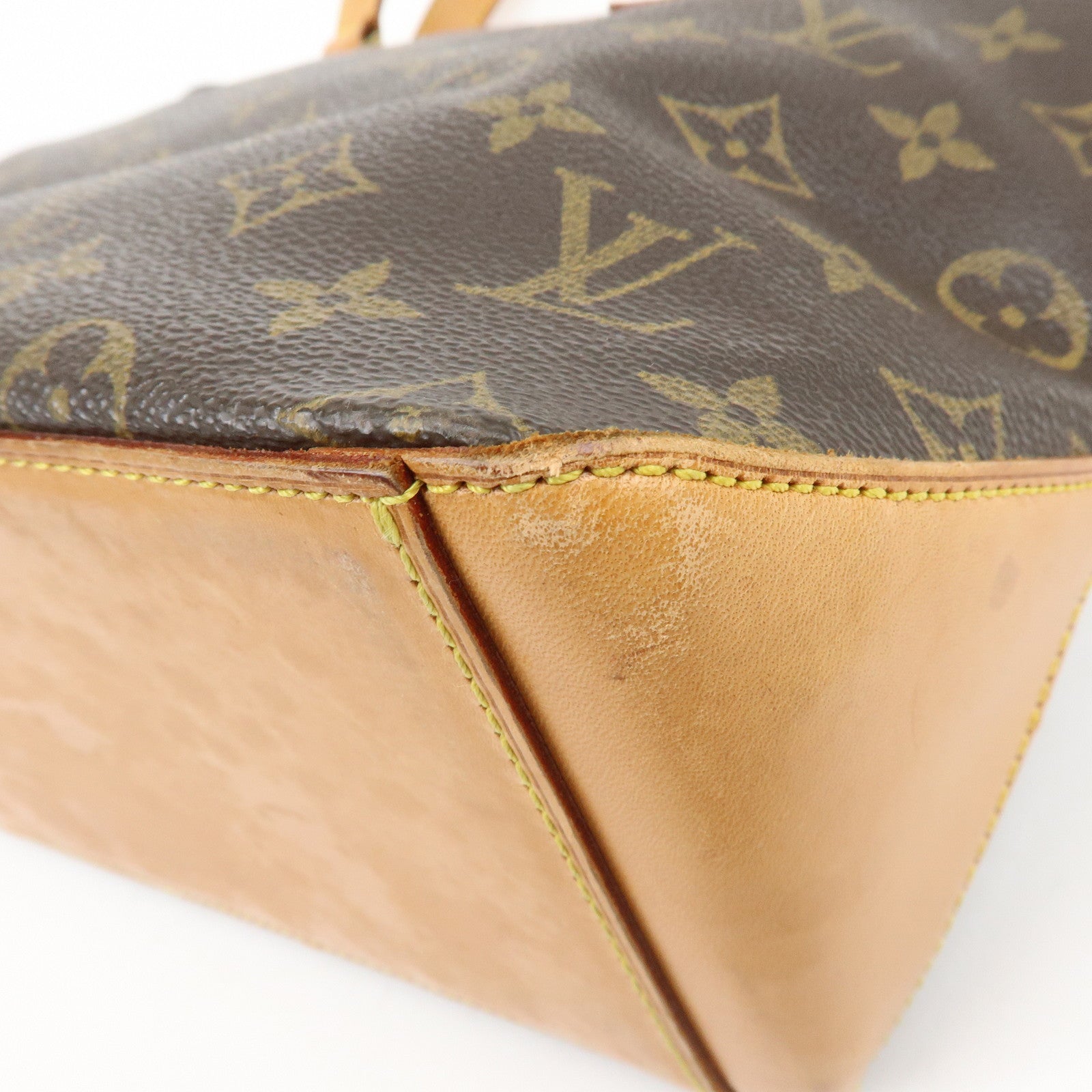 Louis Vuitton Monogram Cabas Piano Tote Bag Hand Bag Brown M51148