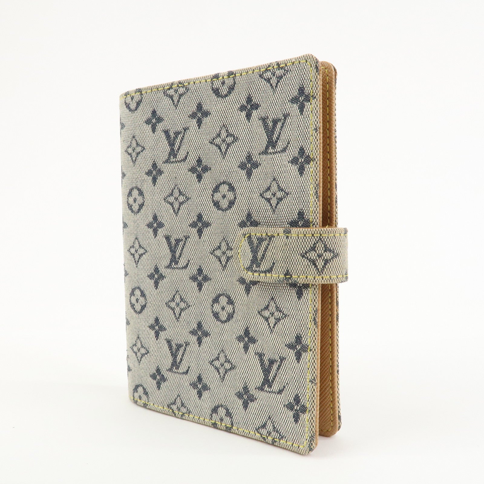 Louis Vuitton Monogram Mini Agenda PM Planner Cover Blue R20910