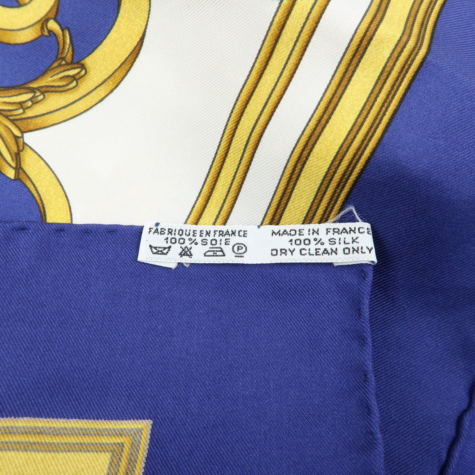 HERMES Carre 90 Set of 2 Silk 100% Scarf Blue White Pink
