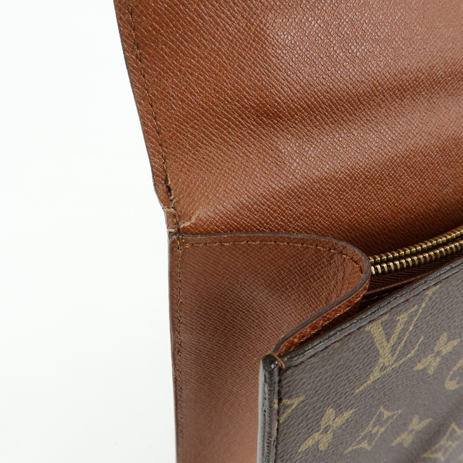 Louis Vuitton Monogram Malesherbes Canvas Hand Bag Brown M51379