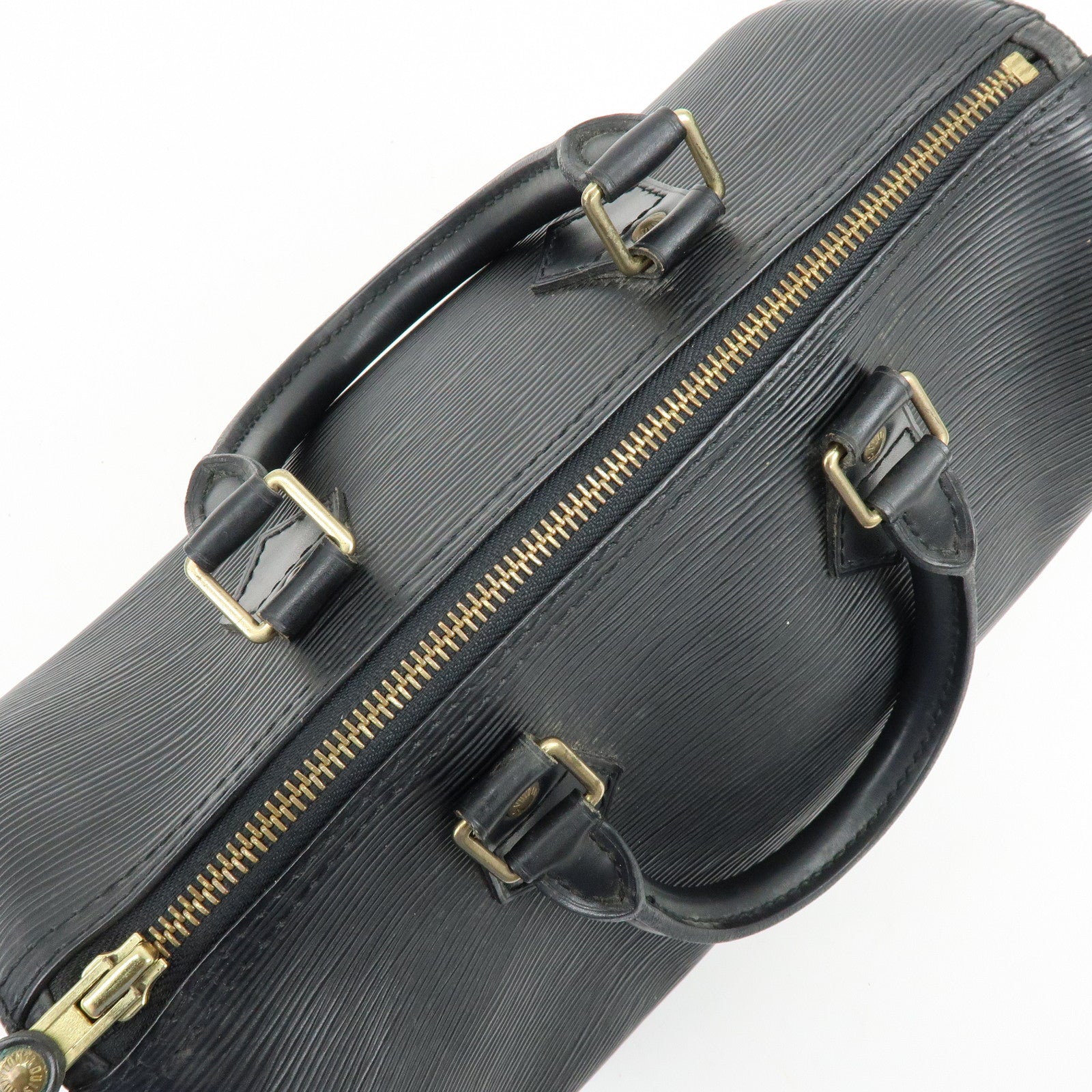 Louis Vuitton Epi Speedy 25 Leather Hand Bag Boston Bag Noir M59032