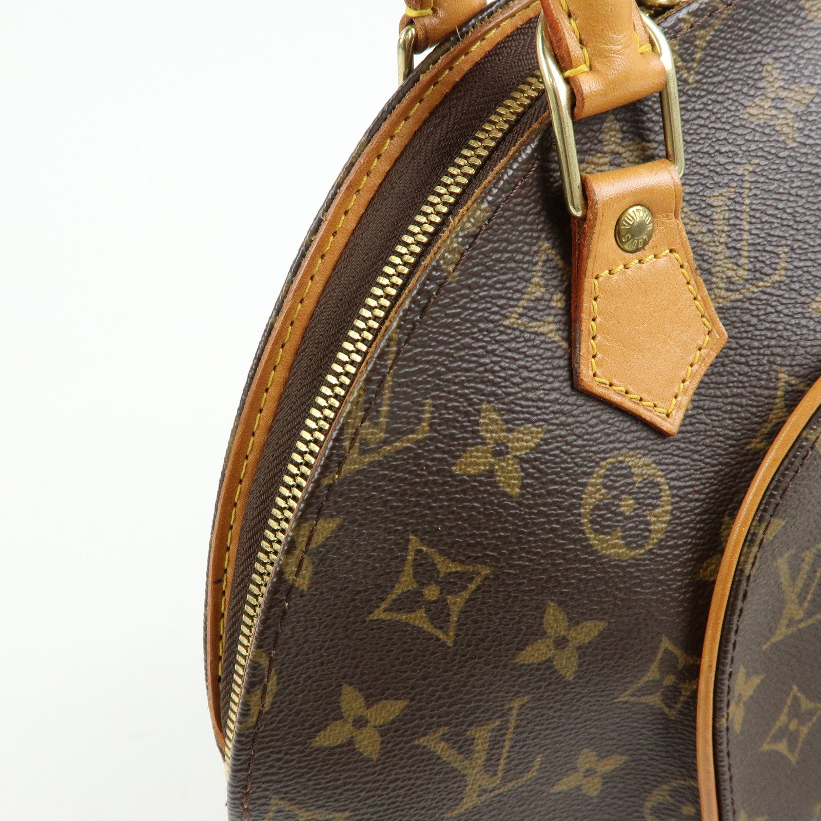 Louis Vuitton Monogram Ellipse PM Hand Bag Brown M51127