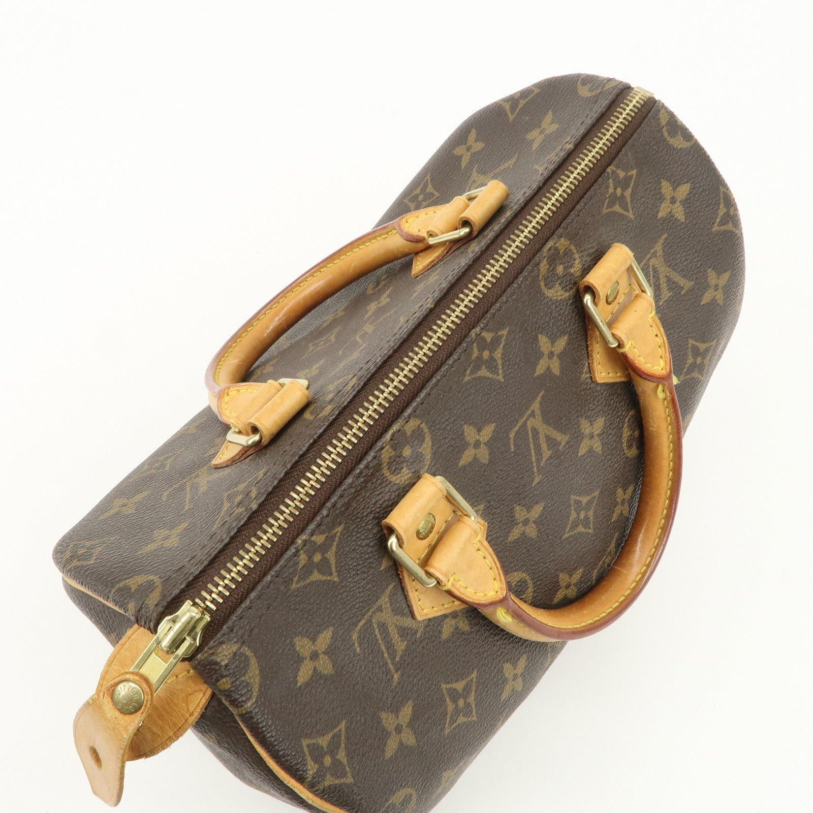 Louis Vuitton Monogram Speedy 25 Boston Bag Hand Bag Brown M41528
