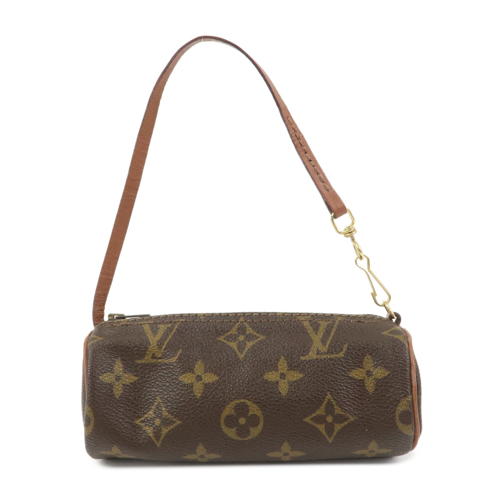 Louis Vuitton Monogram Mini Pouch for Papillon Bag Old Style Brown