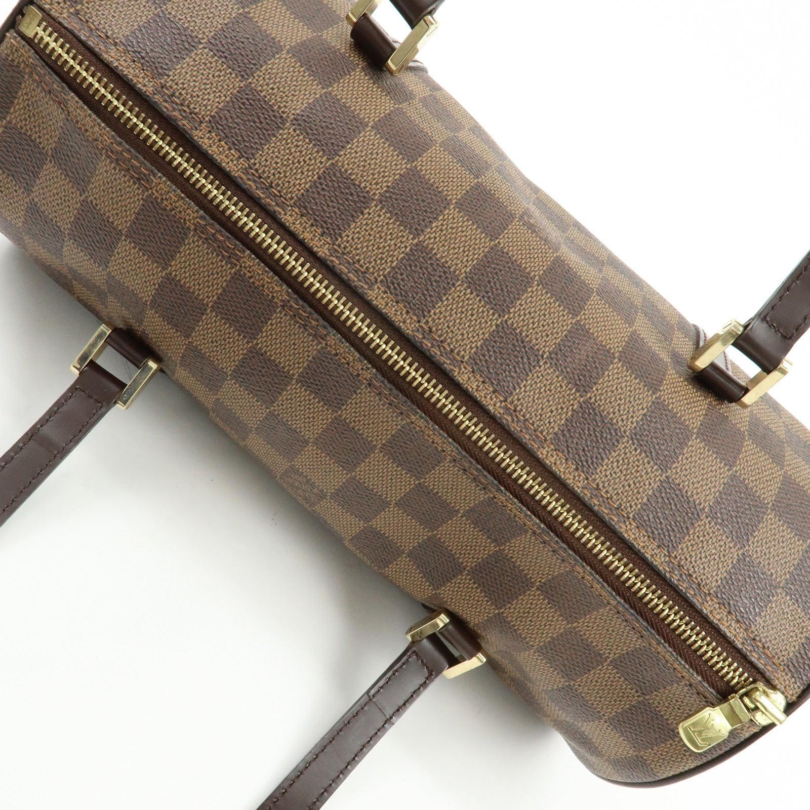 Louis Vuitton Damier Ebene Papillon 30 Hand Bag Brown N51303
