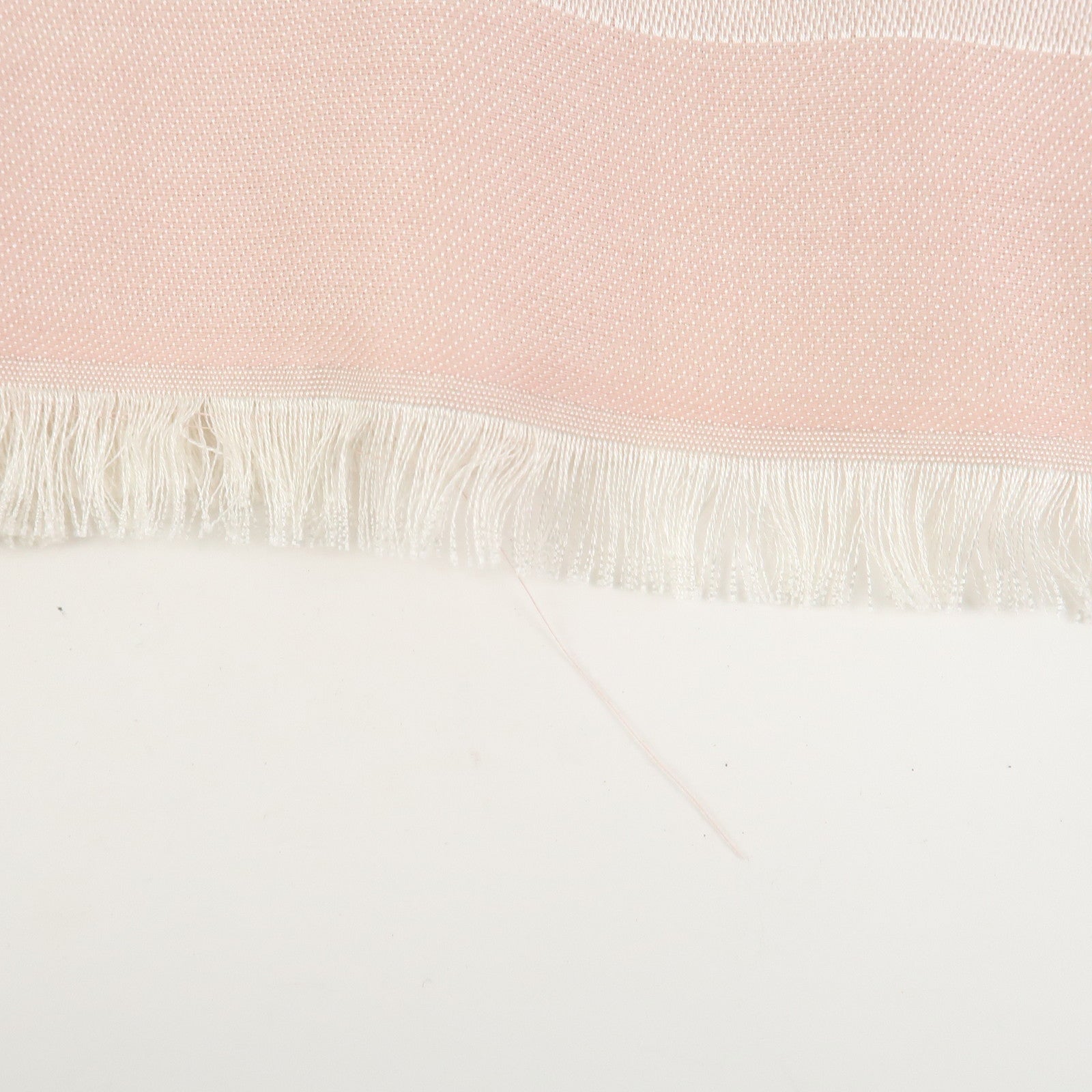 Louis Vuitton Monogram Silk Wook Shawl Scarf Rose Pink M72046