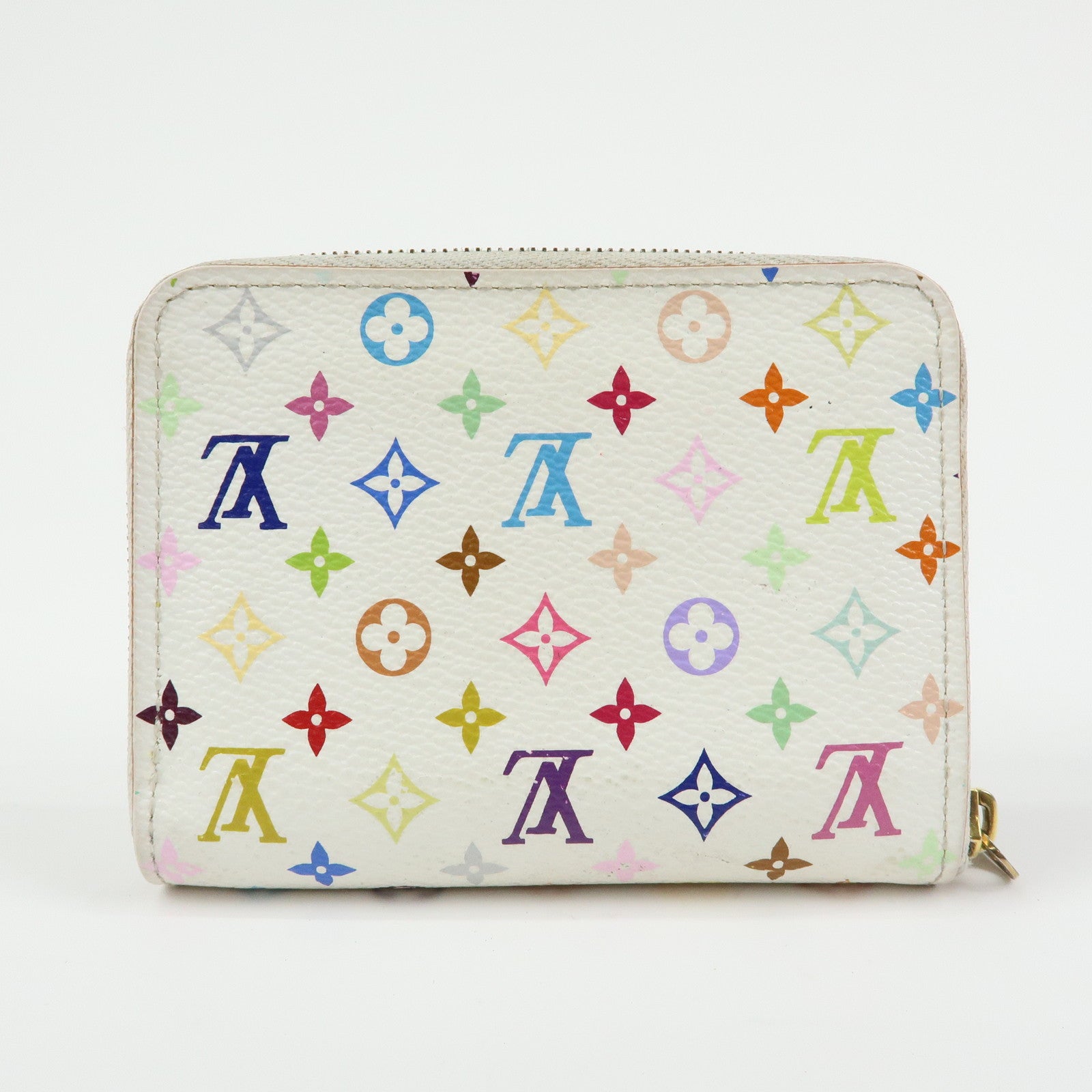 Louis Vuitton Monogram Multicolor Zippy Coin Purse Blanc M66548
