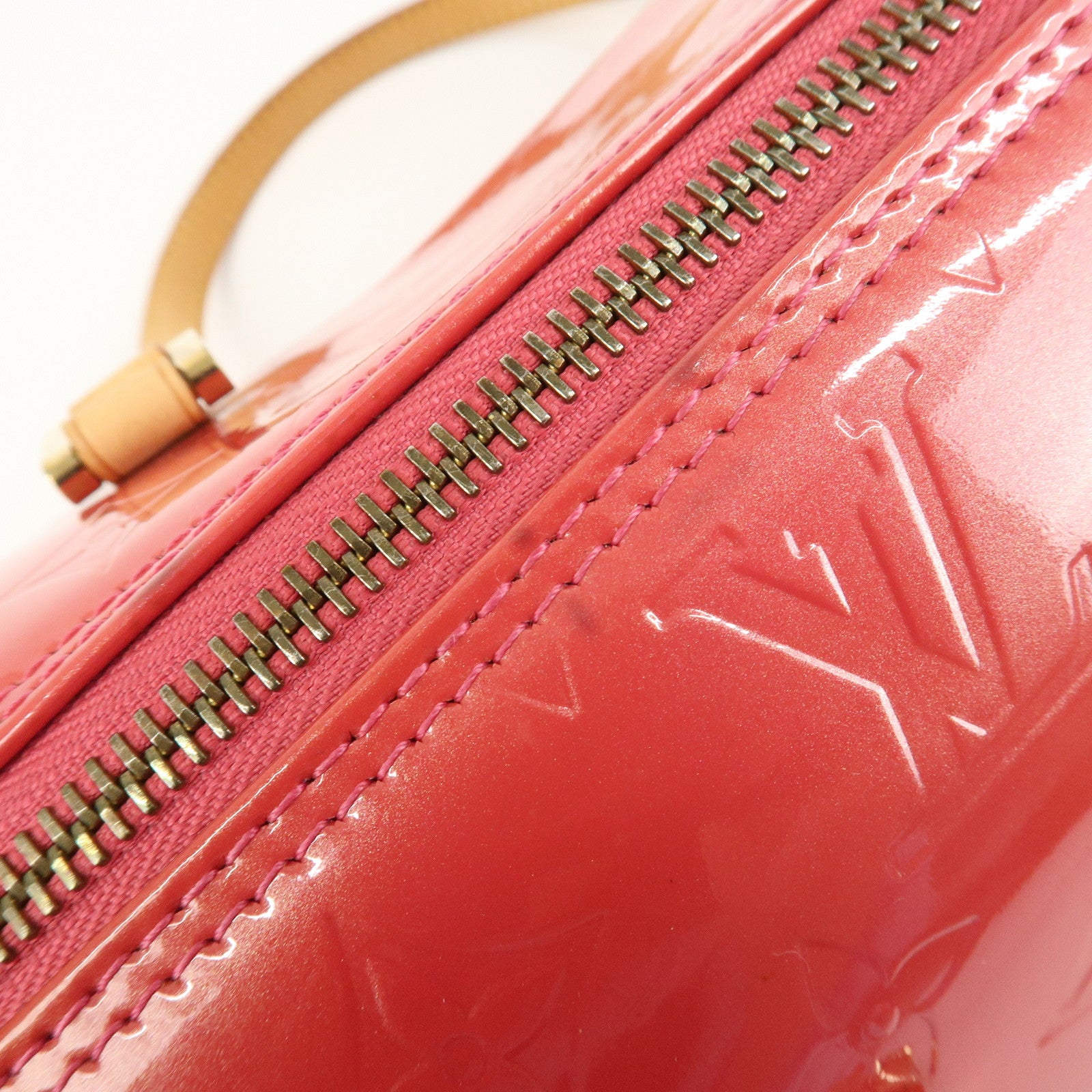 Louis Vuitton Monogram Vernis Bedford Hand Bag Framboise M9133F