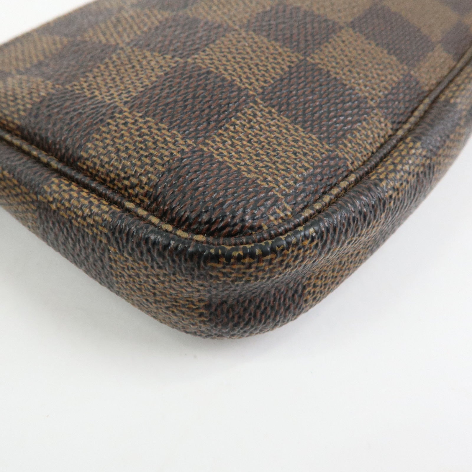 Louis Vuitton Damier Mini Pochette Accessoires Pouch Ebene N58009