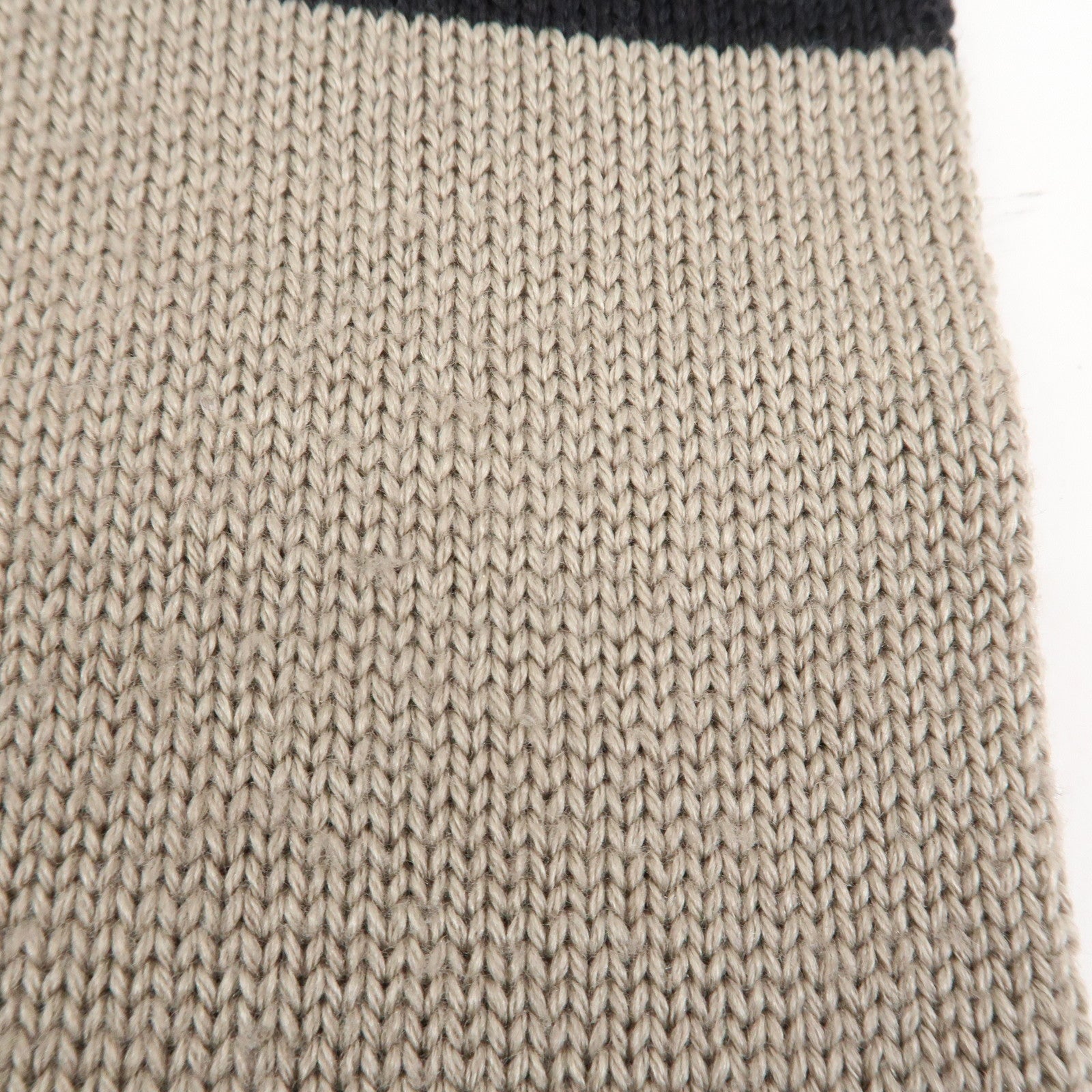 CHANEL COCO Mark Cashmere Wool Silk Scarf Black Brown