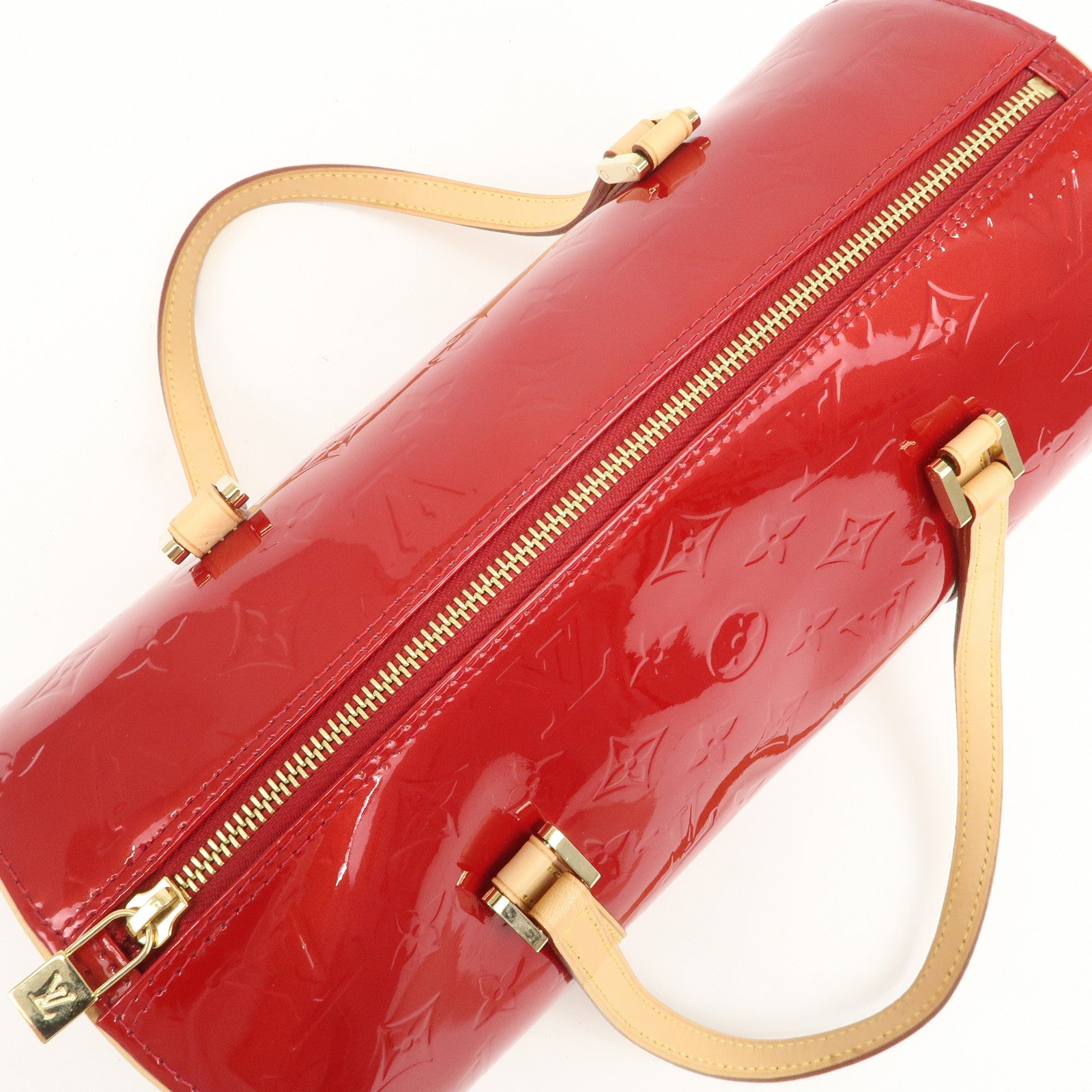 Louis Vuitton Monogram Vernis Bedford Hand Bag Pomme d'Amour M91986