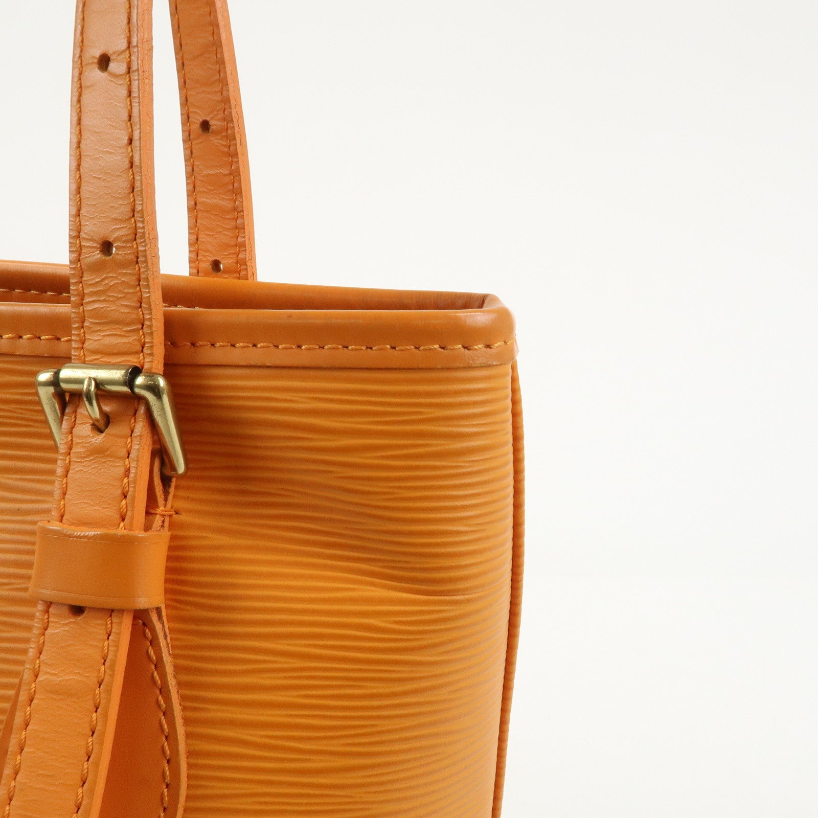 Louis Vuitton Epi Bucket PM Shoulder Bag Tote Bag Mandarin M5899H
