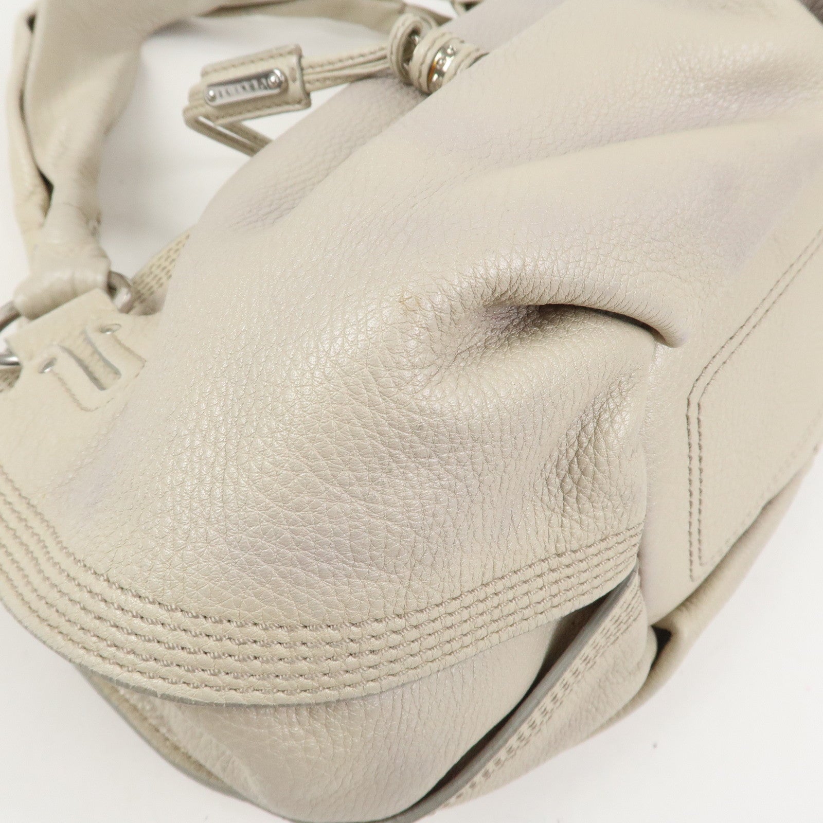 CELINE Bitter Sweet Leather Shoulder Bag Hand Bag Ivory