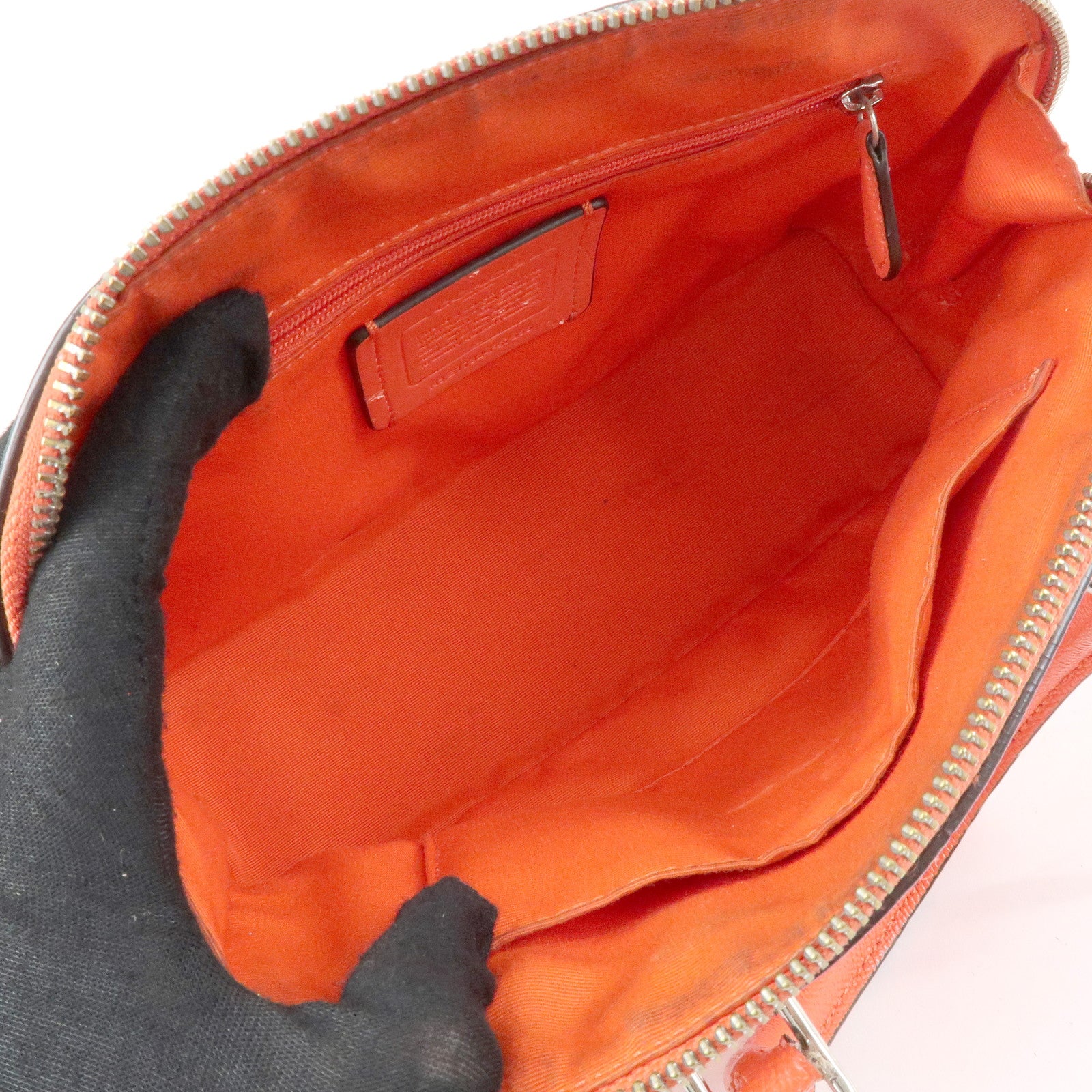 COACH Set of 3 Canvas Leather Shoulder Bag Hand Bag 2Way Bag