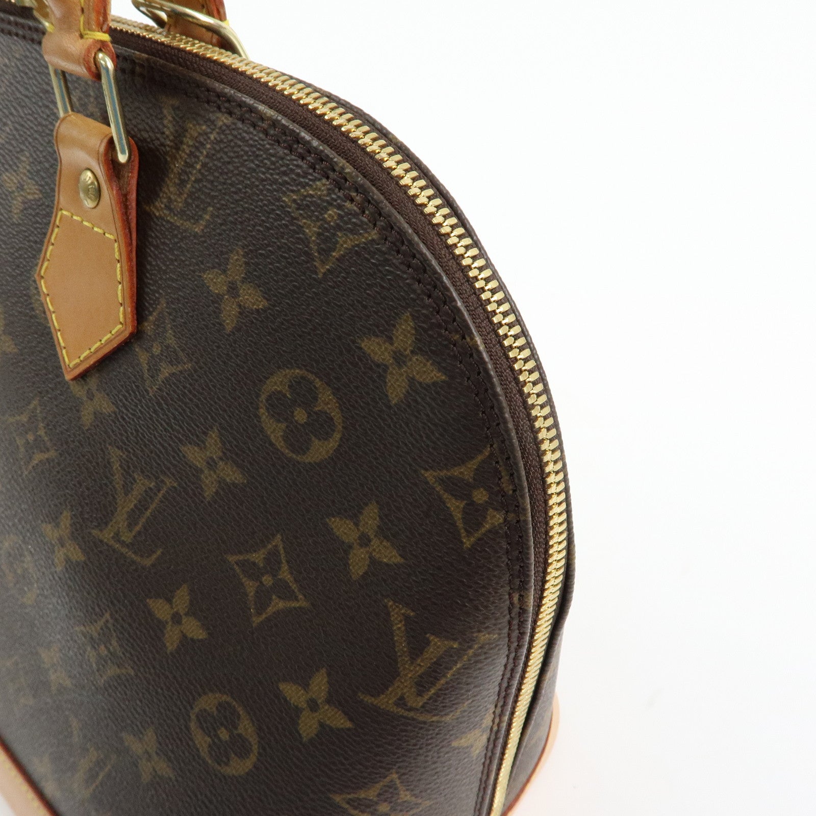 Louis Vuitton Monogram Alma Hand Bag Brown M51130