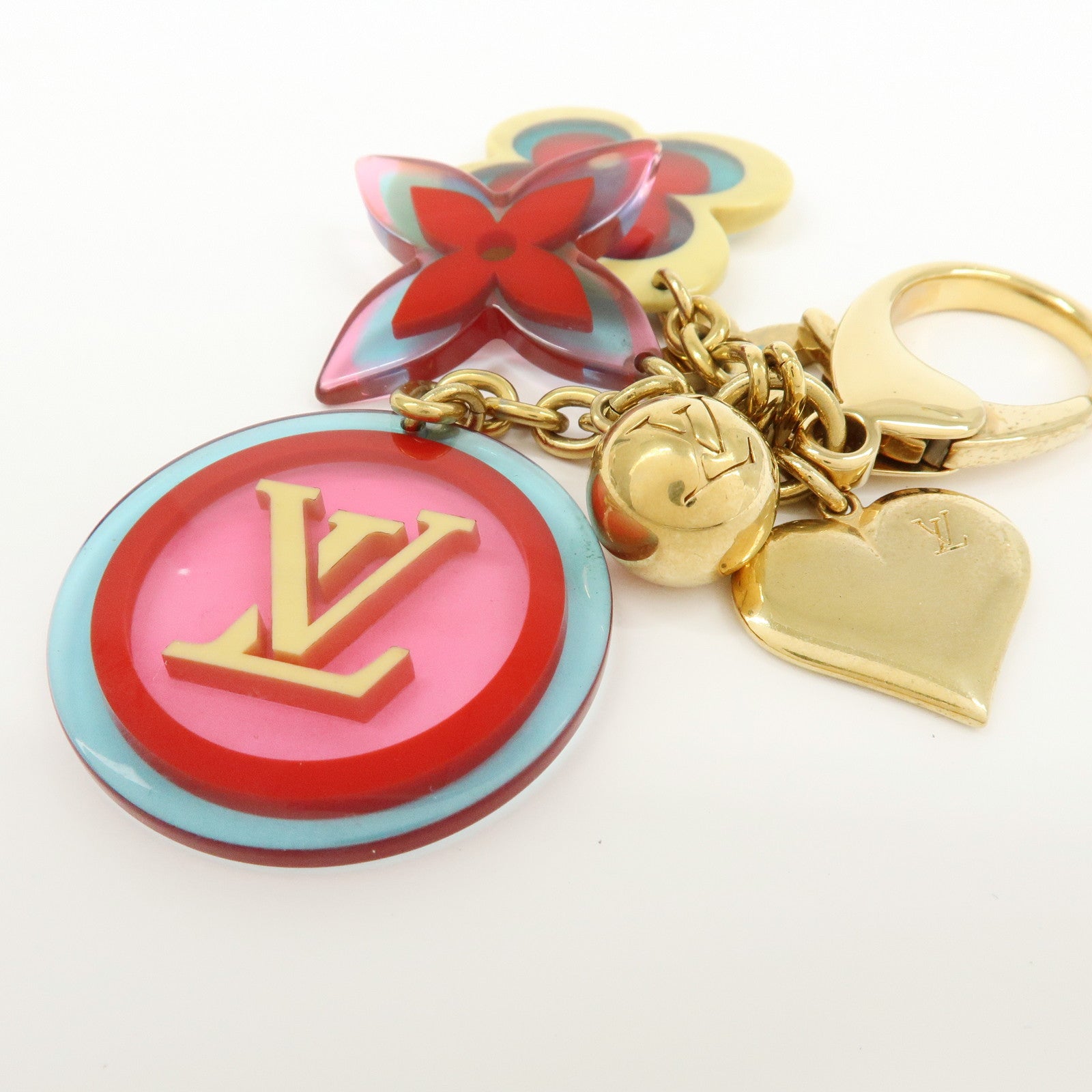Louis Vuitton Metal Plastic Bijou Sac Candy Bag Charm Red M65726