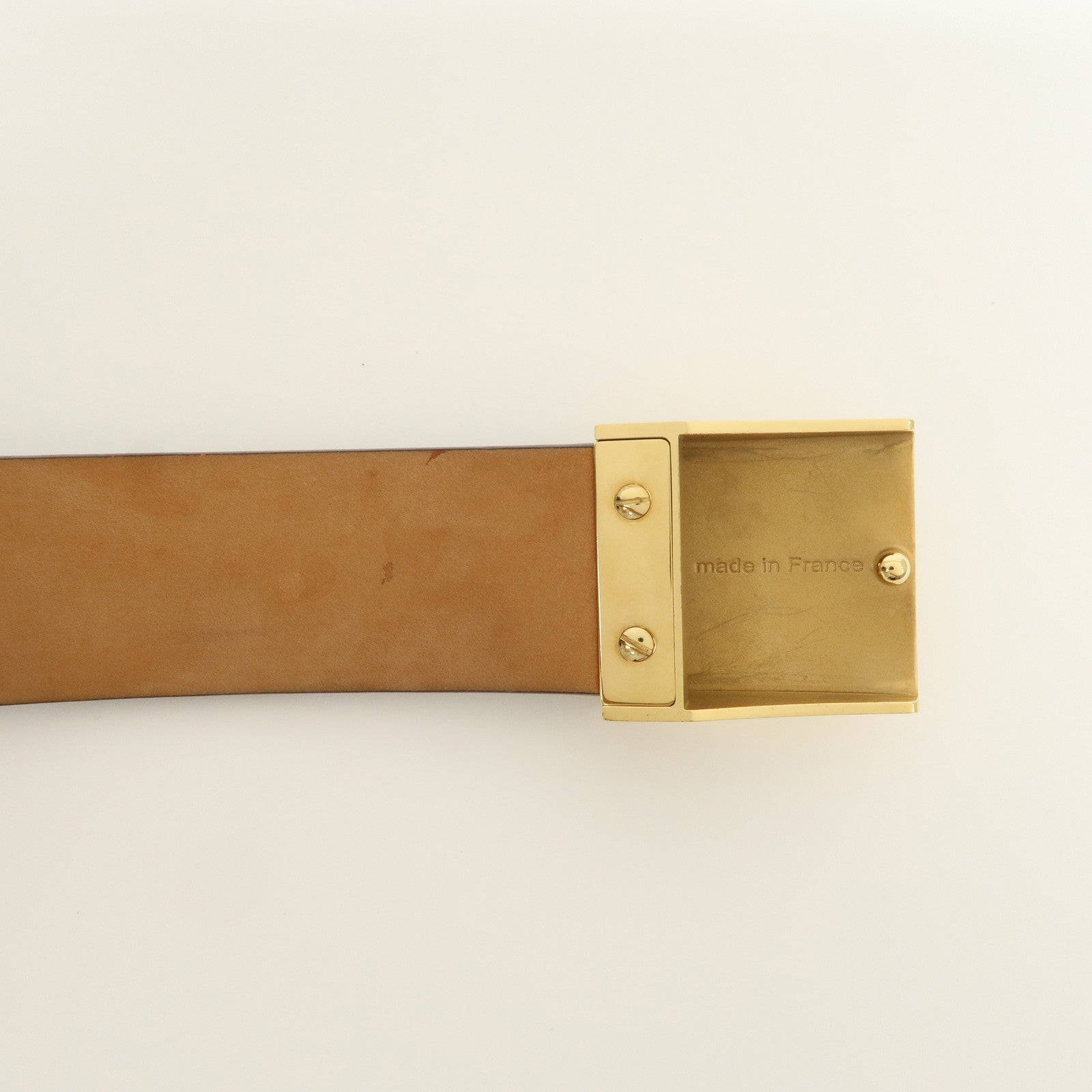 Louis Vuitton Monogram Ceinture Carre Belt Brown M6800