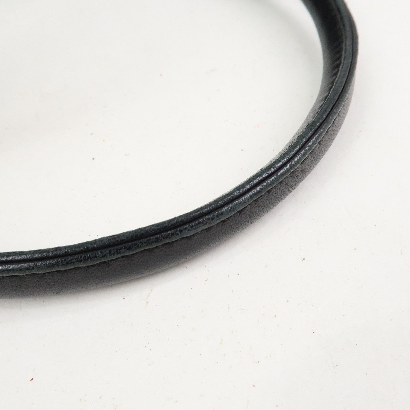 LOEWE Anagram Nappa Leather Hand Bag Drawstring Bag Black