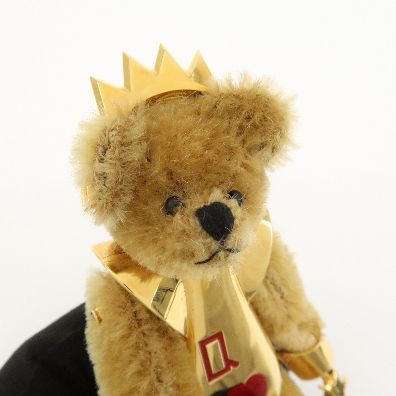 PRADA Teddy Bear Key Bag Charm Lucky Star Gold Brown
