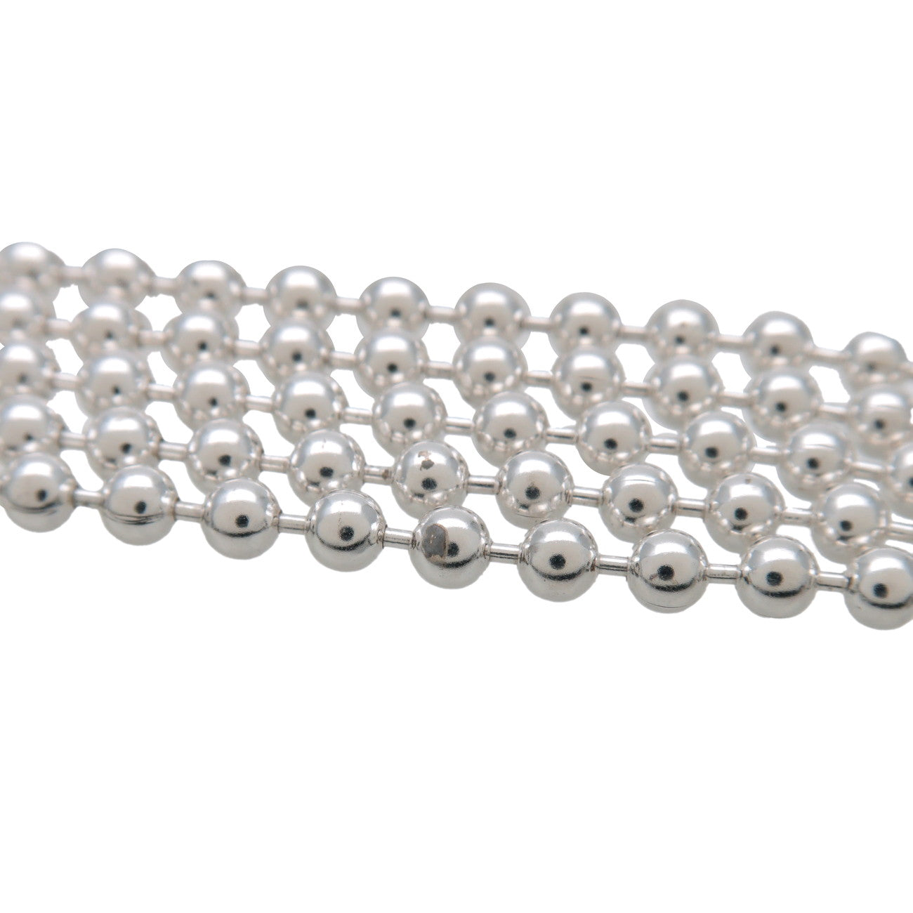 GUCCI GUCCI G Logo 5 Strand Ball Chain Bracelet SV925 Silver