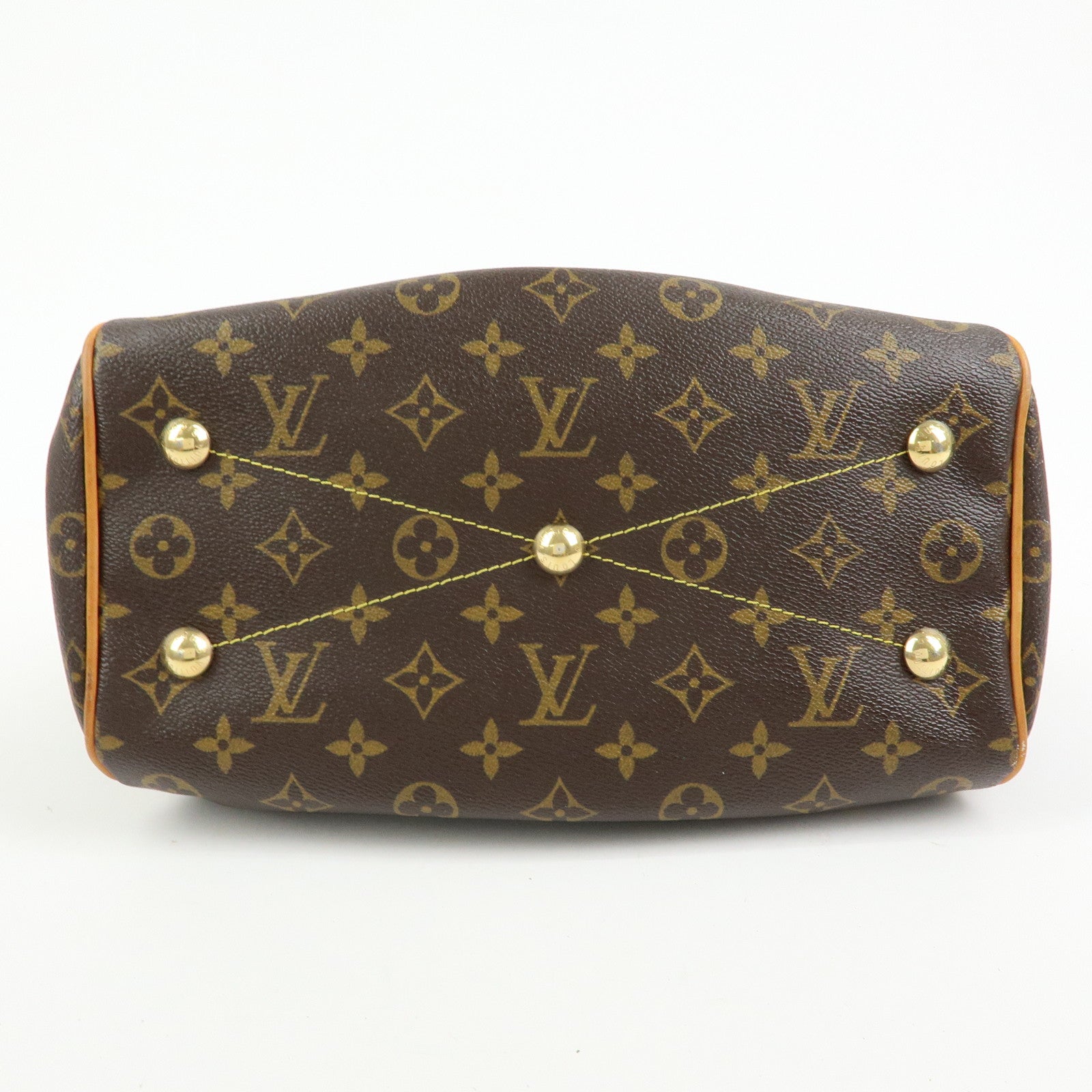 Louis Vuitton Monogram Tivoli PM Hand Bag Shoulder Bag Brown M40143