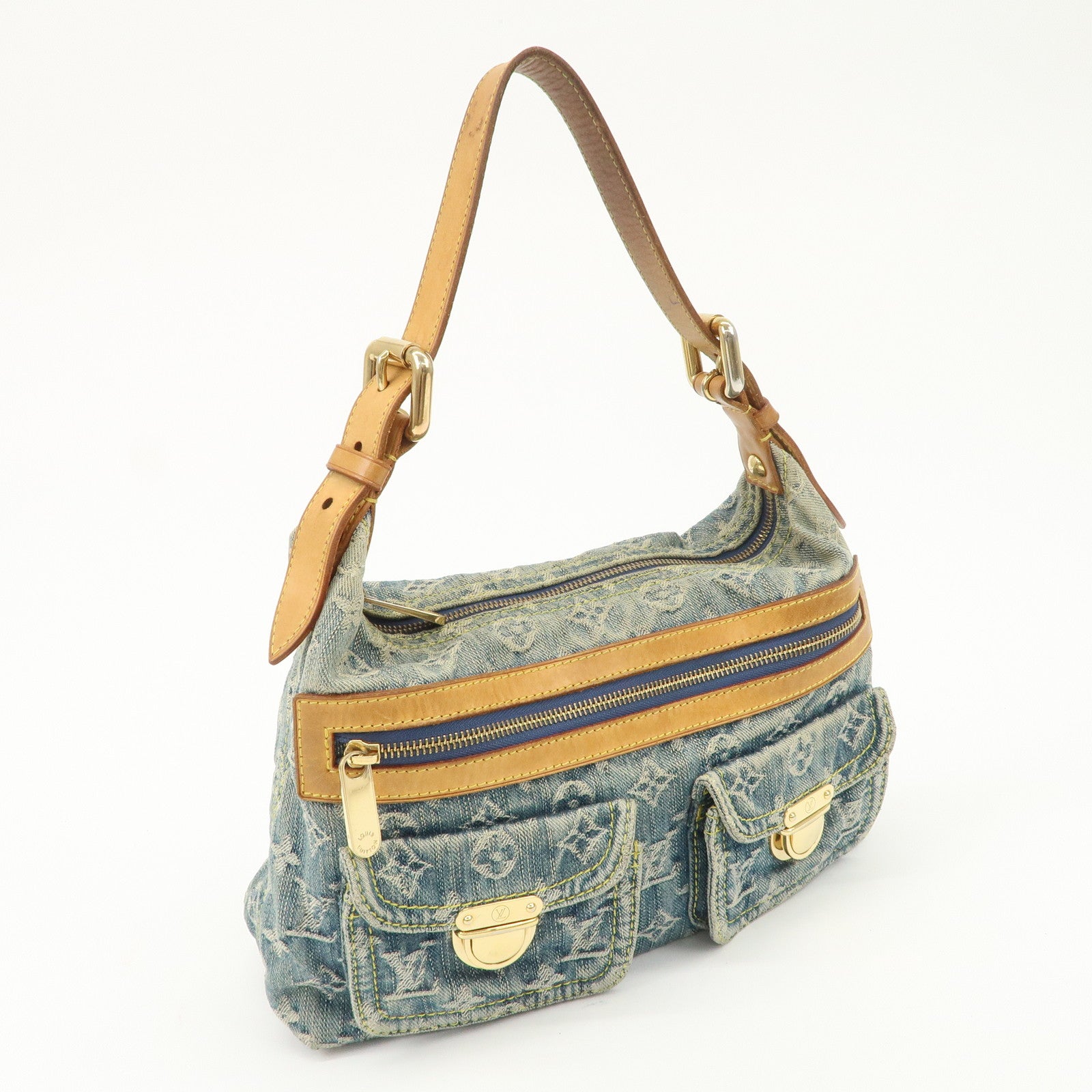 Louis Vuitton Monogram Denim Baggy PM 2Way Shoulder Bag M95049