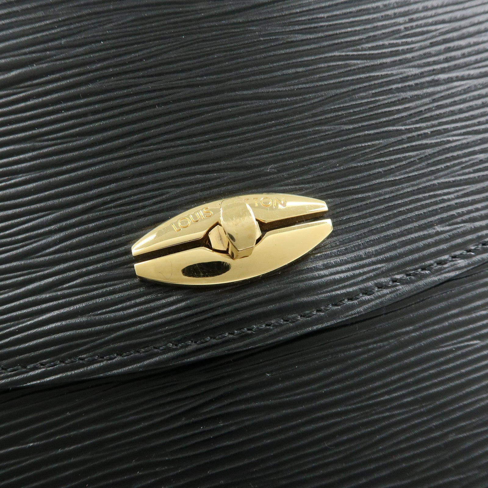 Louis Vuitton Epi Leather Malesherbes Hand Bag Noir Black M52372