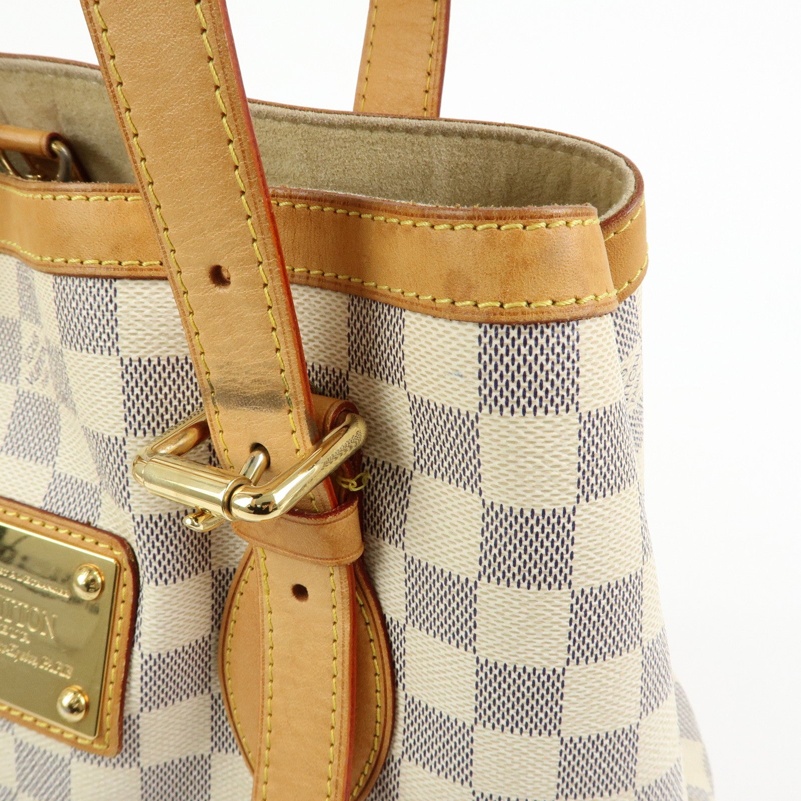 Louis Vuitton Damier Azur Hampstead MM Tote Bag Shoulder Bag N51206