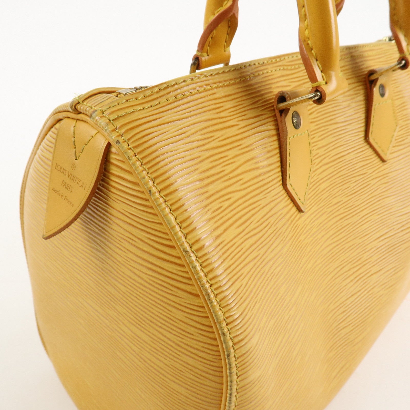 Louis Vuitton Epi Speedy 25 Boston Bag Hand Bag Yellow M43019 Used