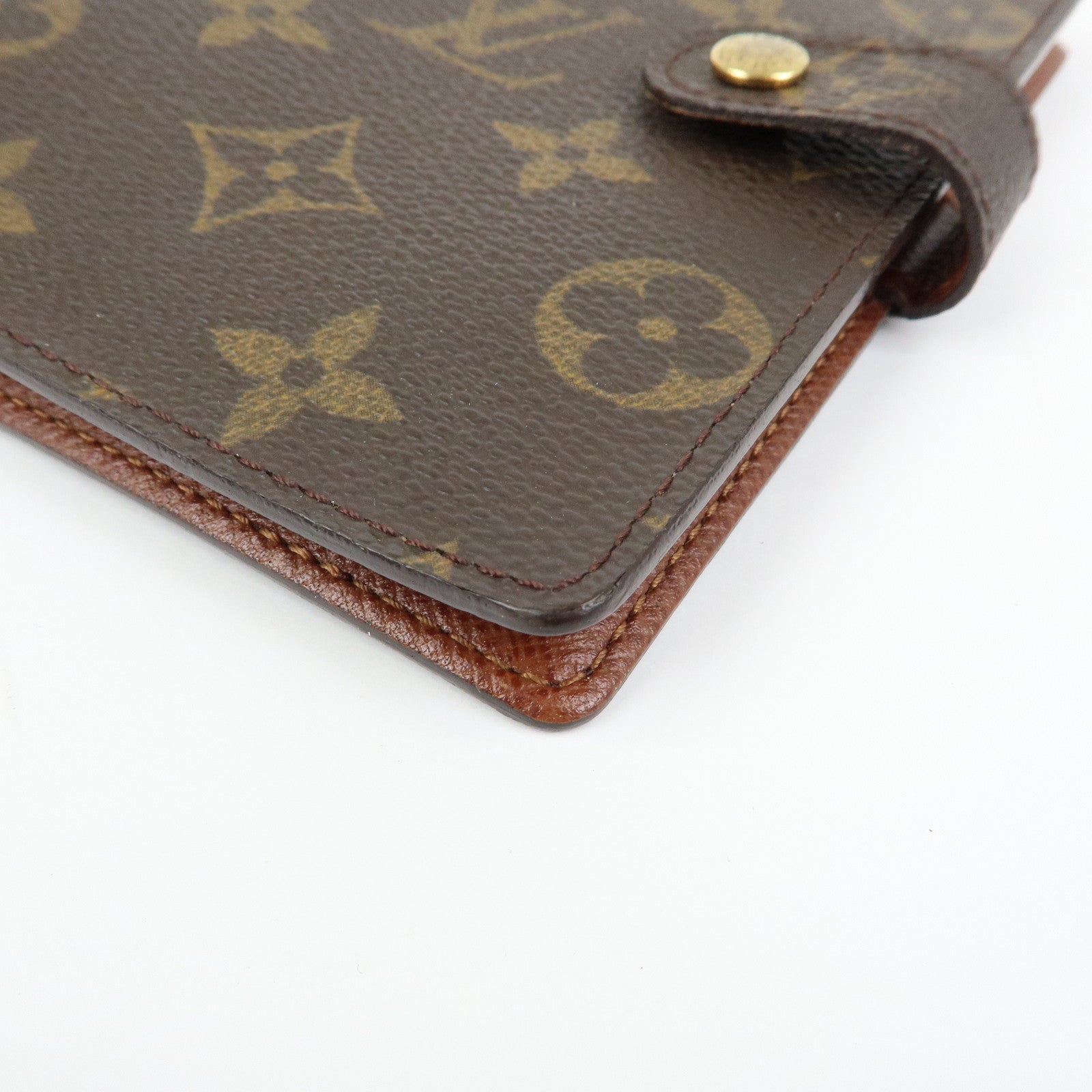 Louis Vuitton Monogram Agenda PM Planner Cover Brown R20005