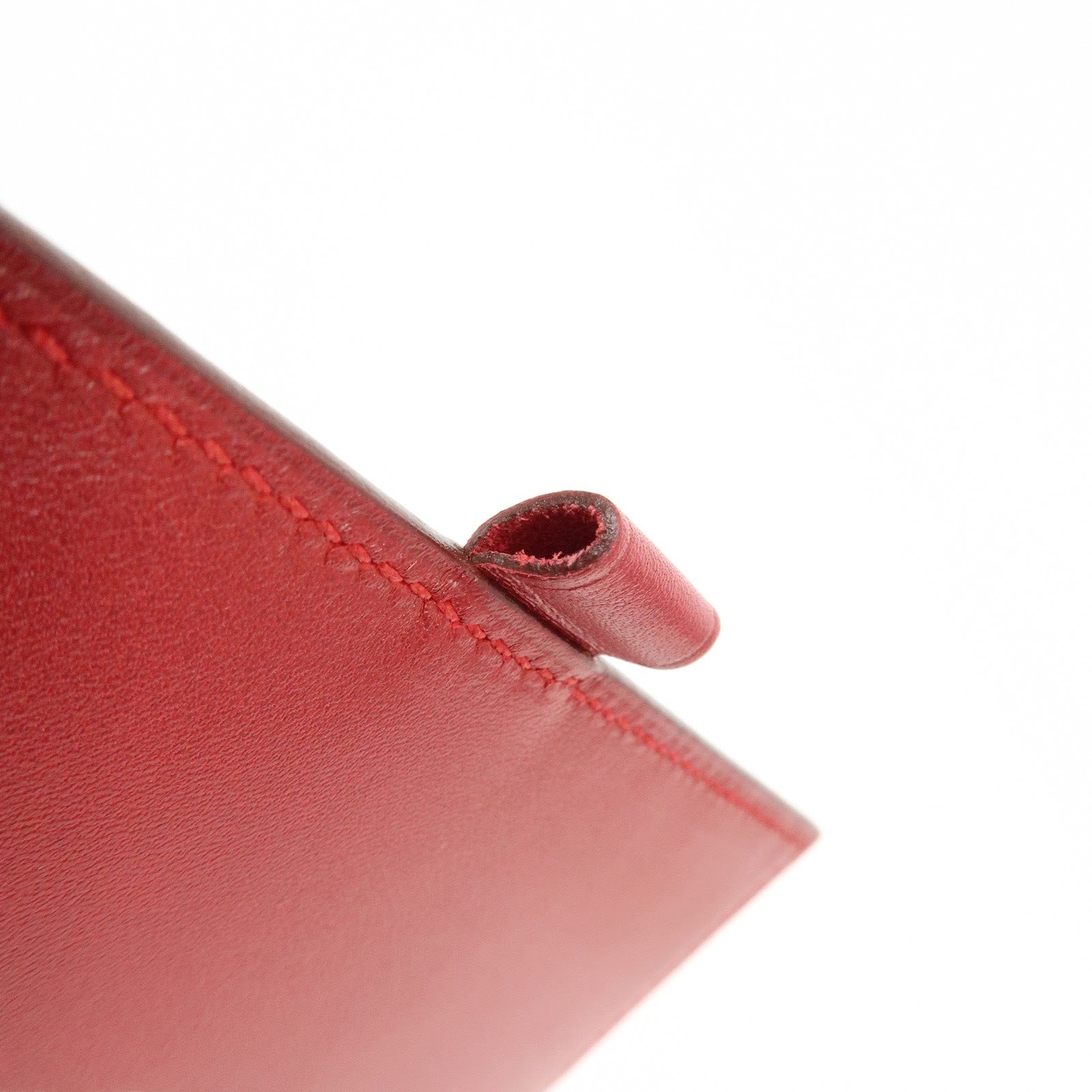 HERMES Chevre Leather Agenda Cover Planner Cover □I Stamped Red