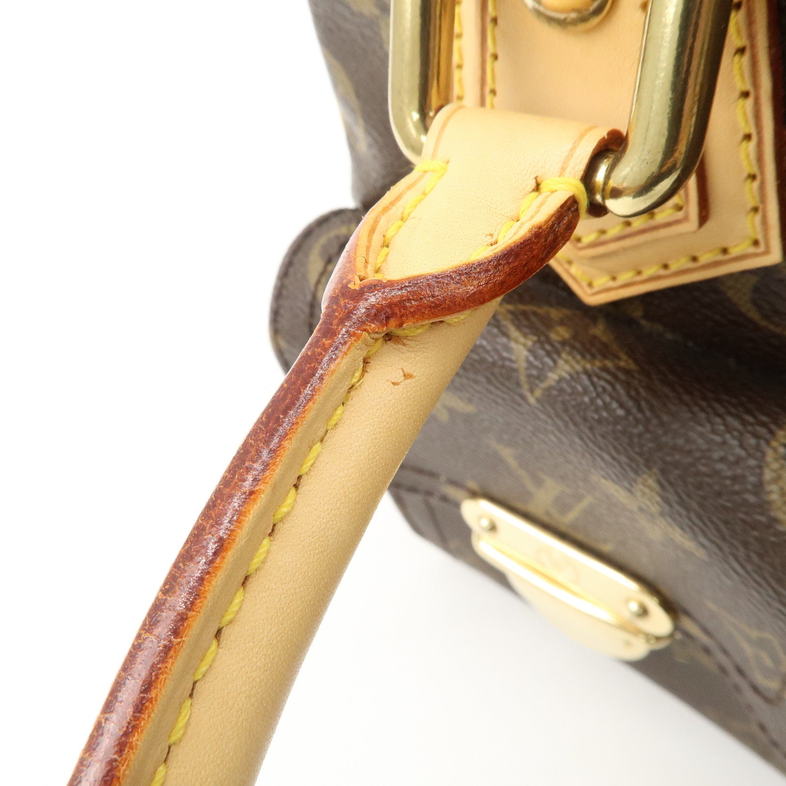 Louis Vuitton Monogram Manhattan PM Hand Bag M40026 Used