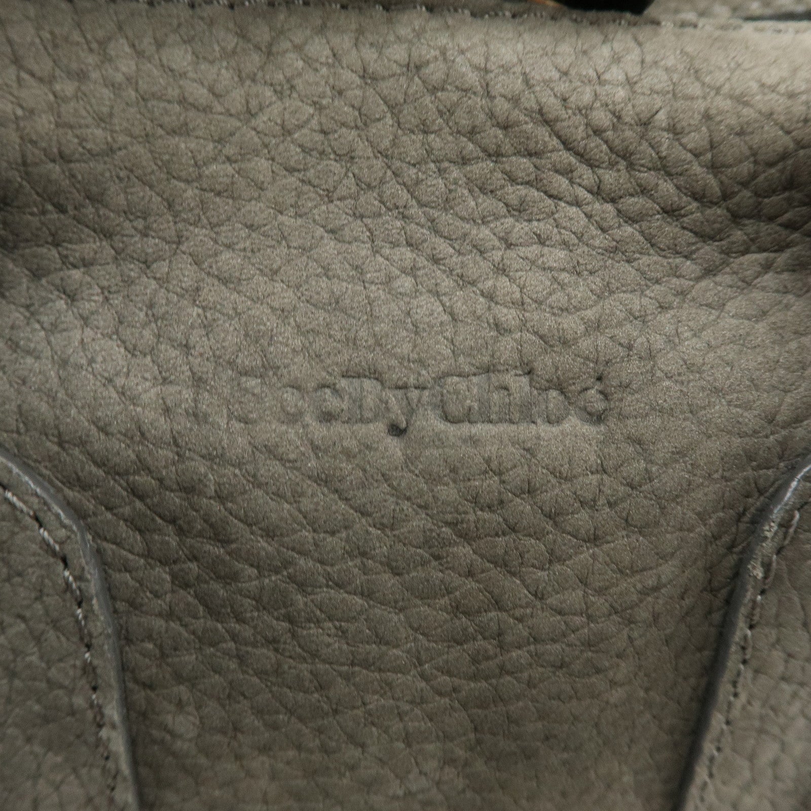 Chloe See By Chloe Suede Leather 2Way Shoulder Bag Hand Bag Gray