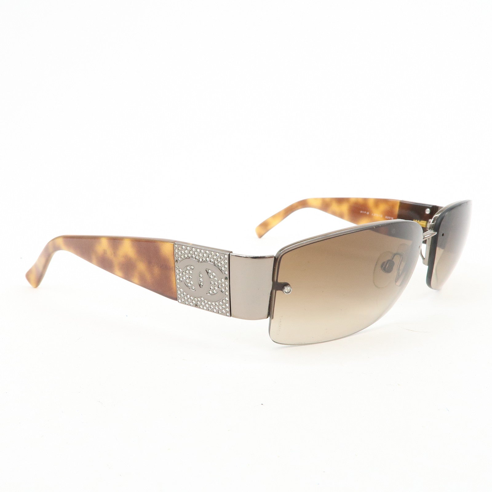 CHANEL Plastic Sunglasses 4117-B c.275/13 62□16 125 Brown