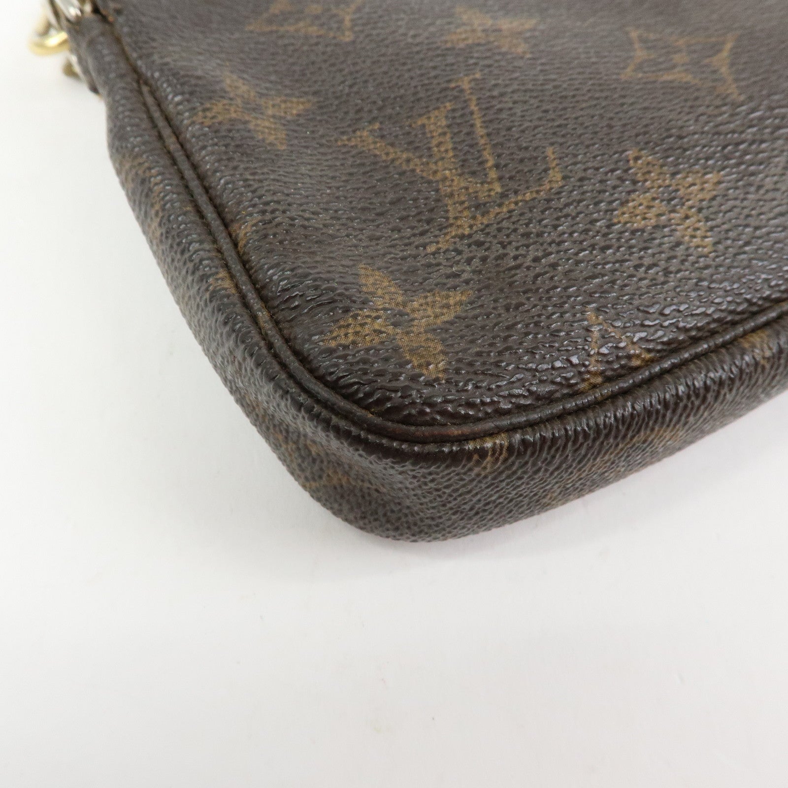 Louis Vuitton Monogram Mini Pochette Accessoires Hand Bag M58009