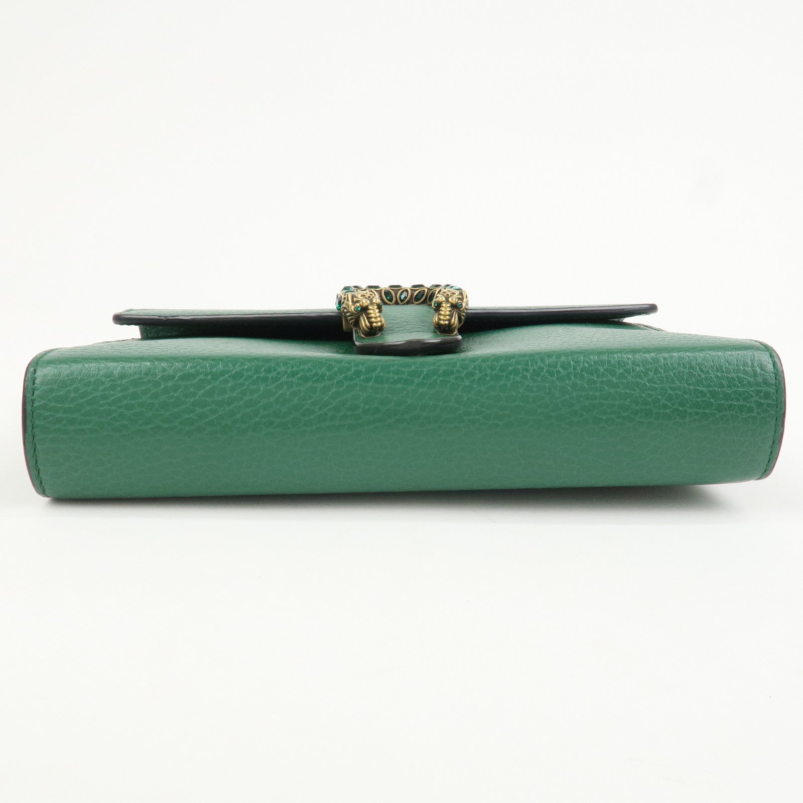 GUCCI Dionysus Leather Chain Shoulder Bag Green 401231