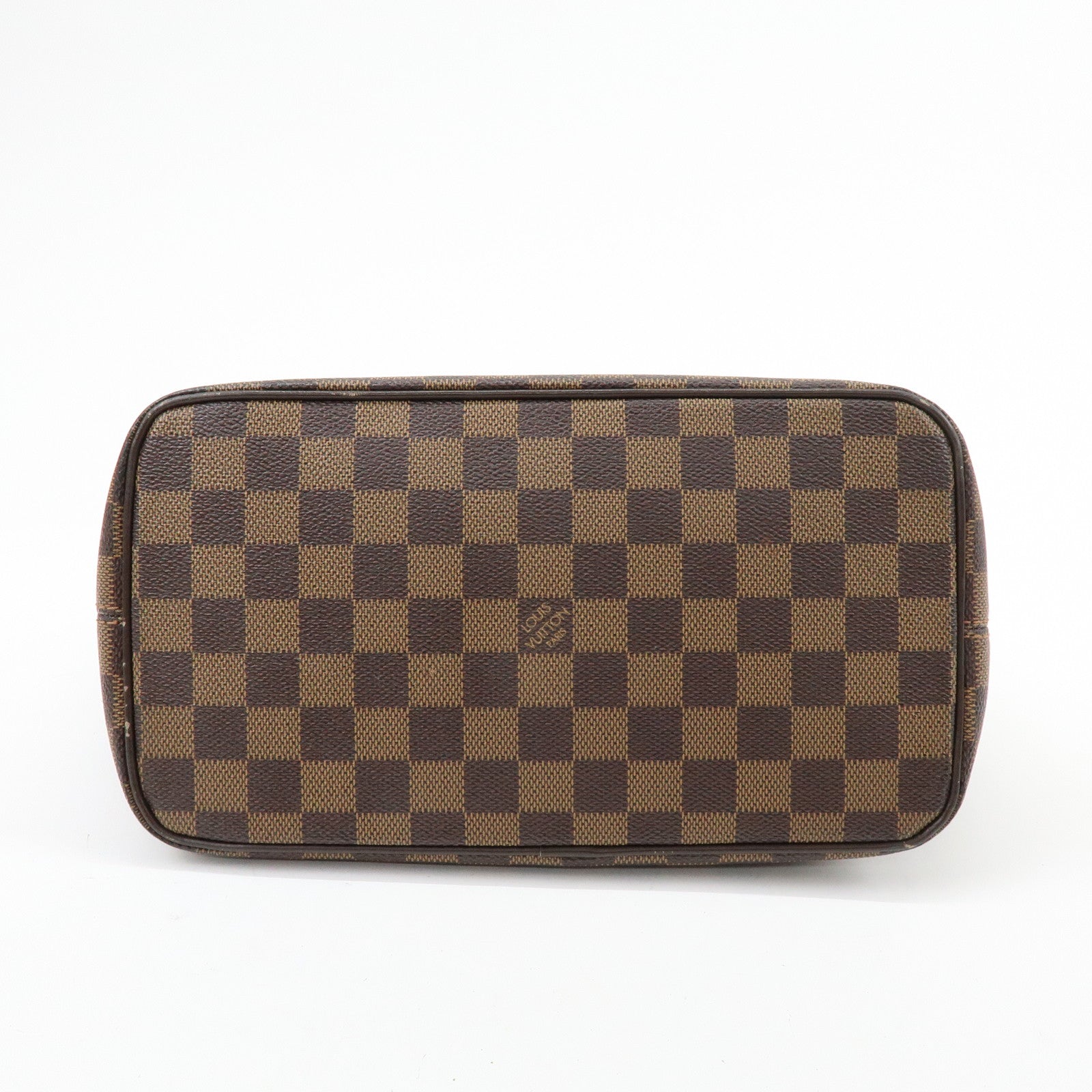 Louis Vuitton Damier Ebene Saleya PM Canvas Leather Tote Bag N51183
