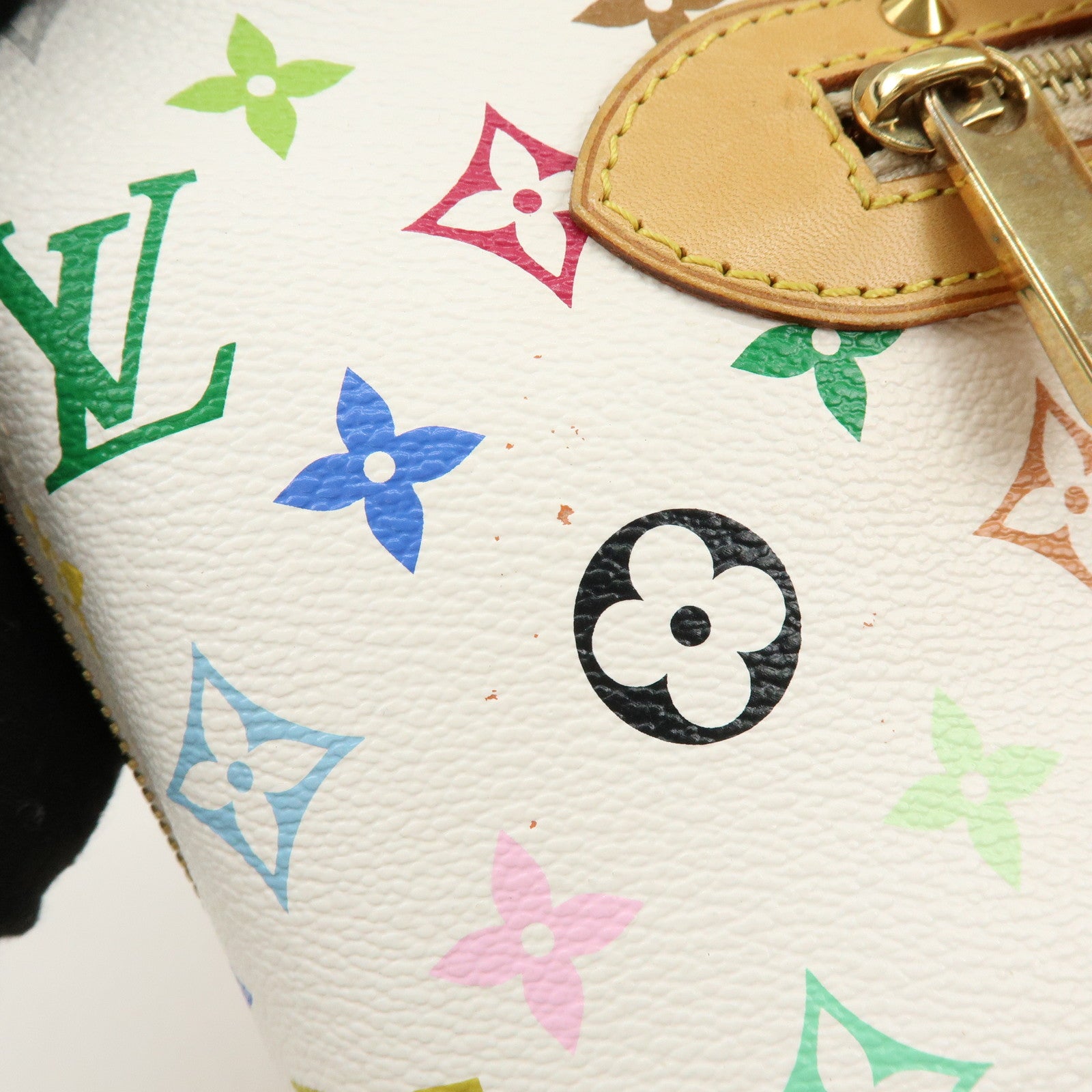 Louis Vuitton Monogram Multicolor Alma PM Hand Bag Blanc M92647
