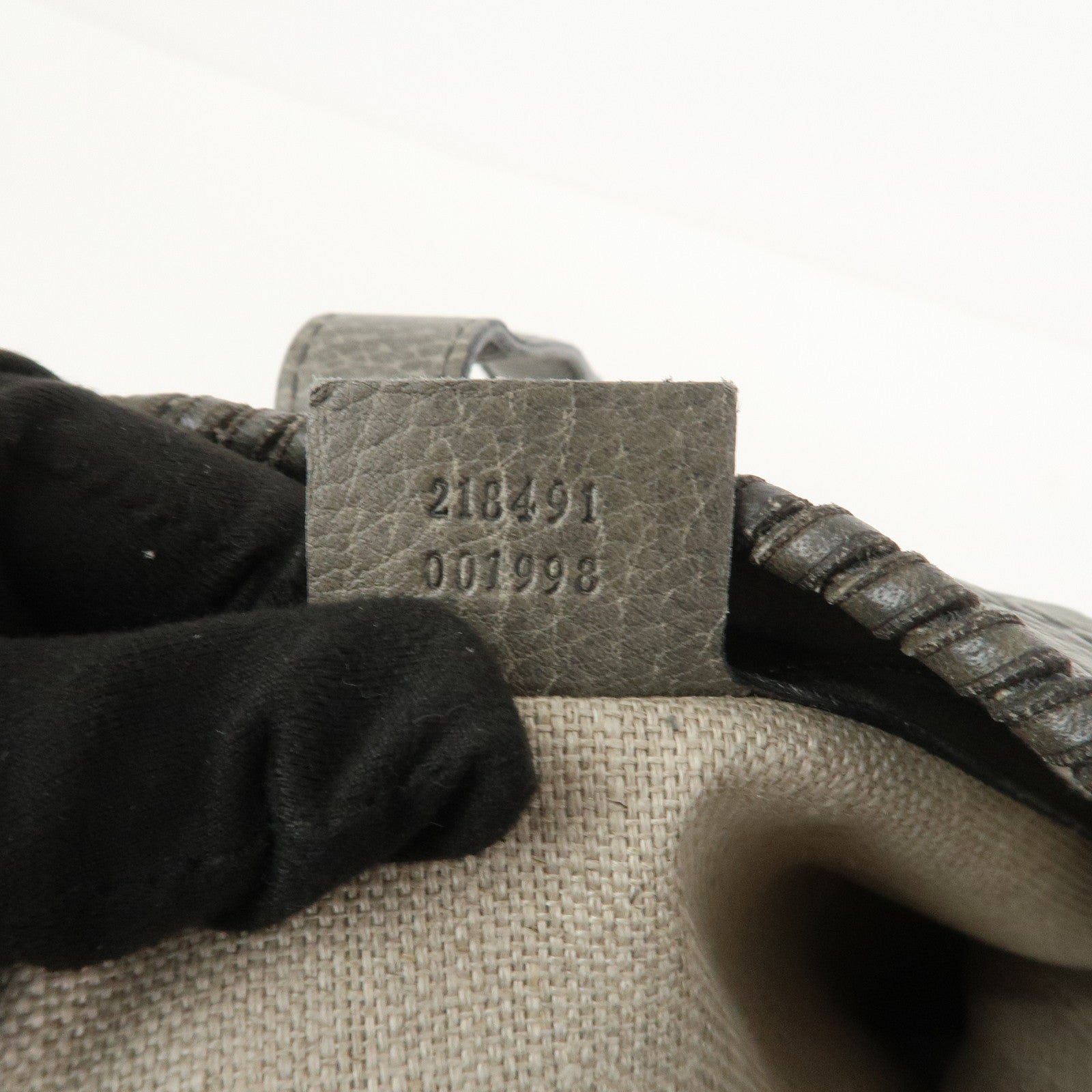 GUCCI Bamboo Guccissima Leather 2Way Bag Hand Shoulder Bag 218491