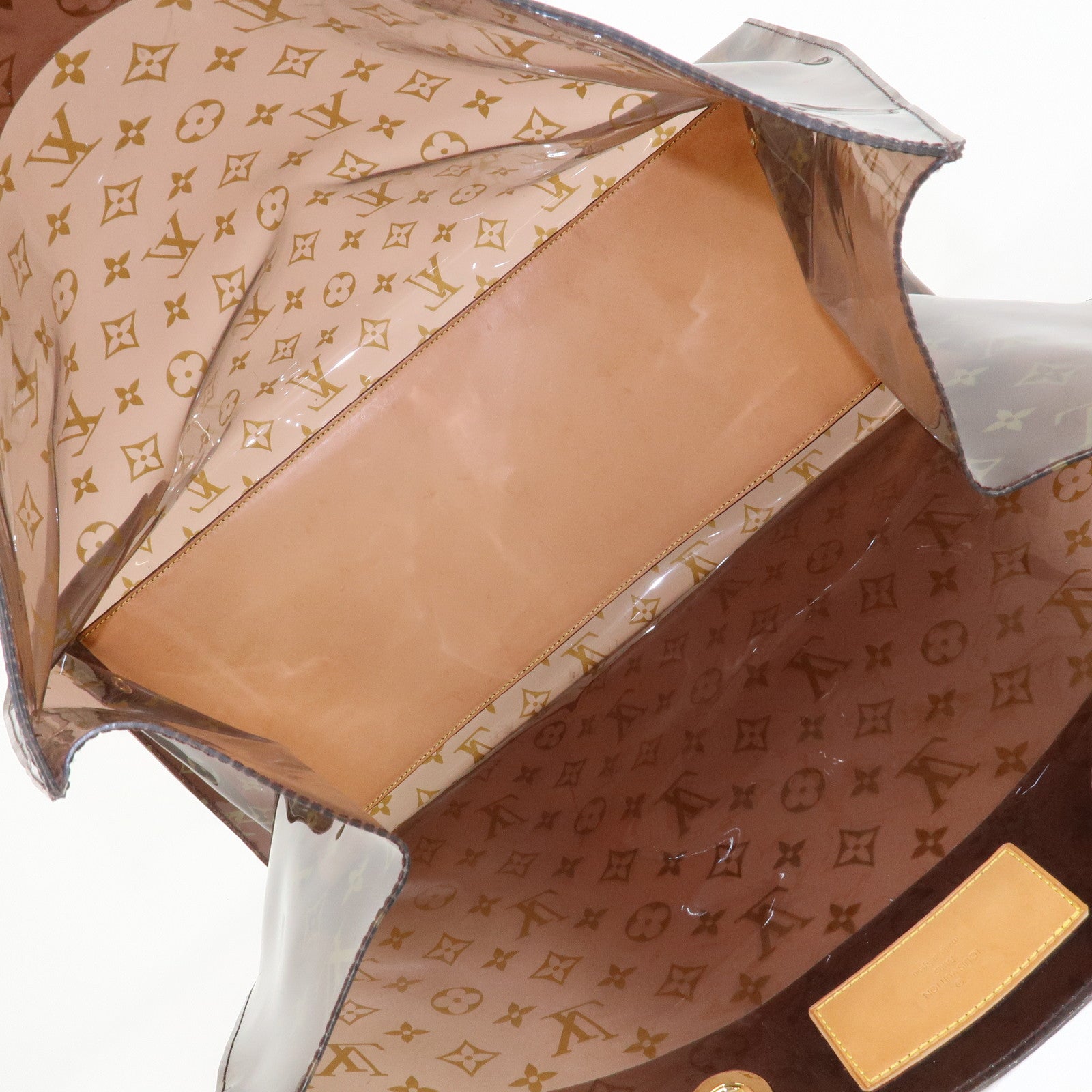 Louis Vuitton Monogram Cabas Cruise Vinyl Tote Bag Brown M50500